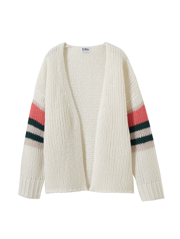 Rizzo Chunky Accent Stripe Cardigan