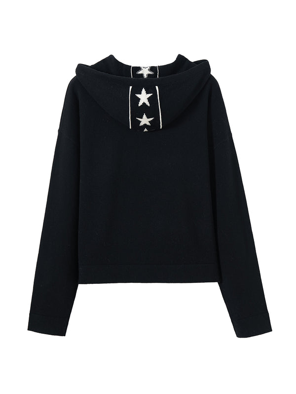 Isolde Cashmere Blend Star Hoodie