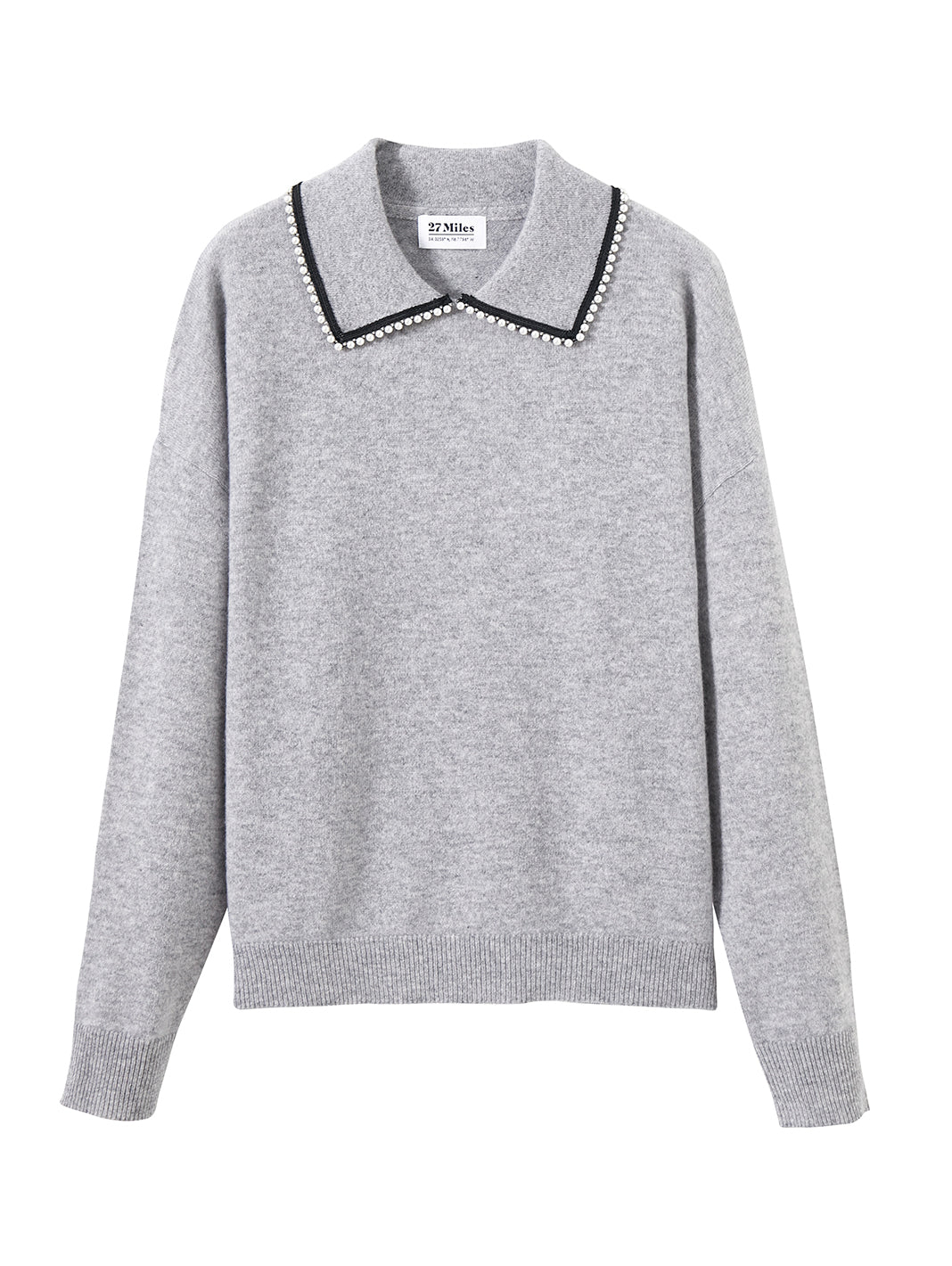 Brigitte Cashmere Collared Pullover