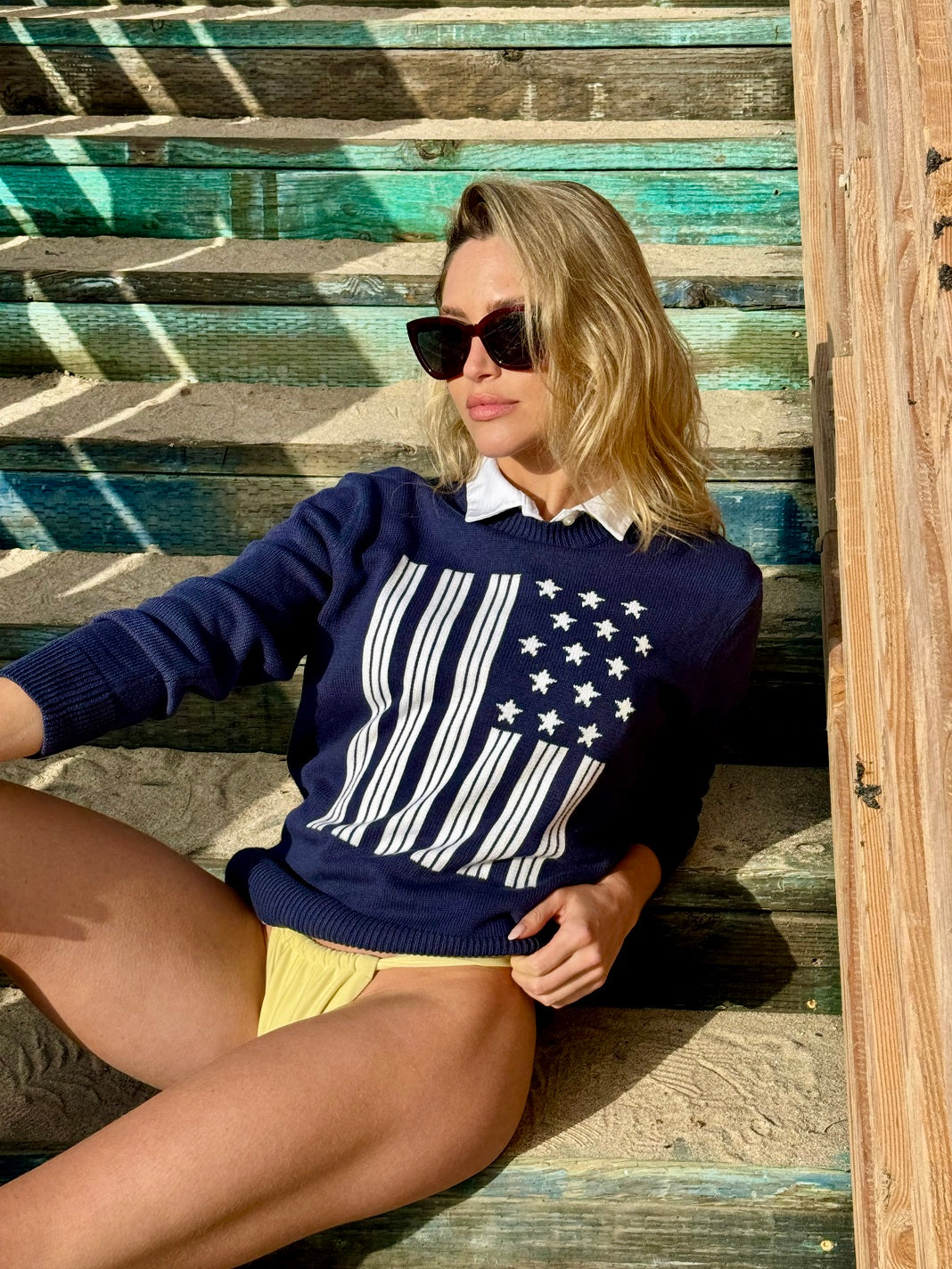 Liberty Cotton Flag Sweater