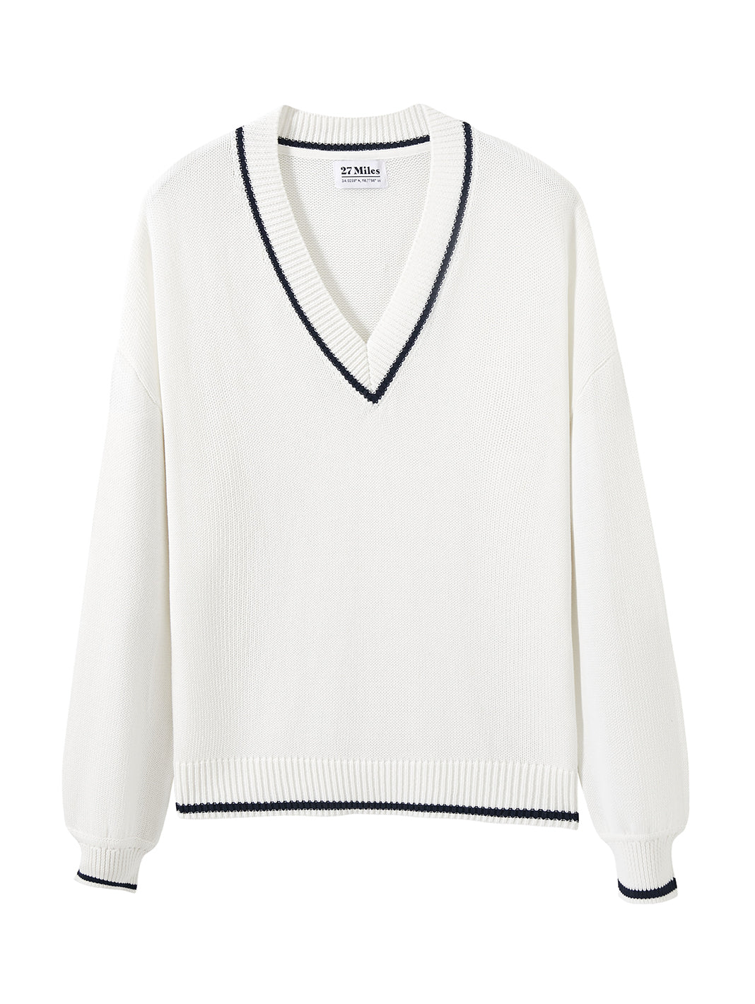 Nicky Preppy Cotton V Neck Pullover