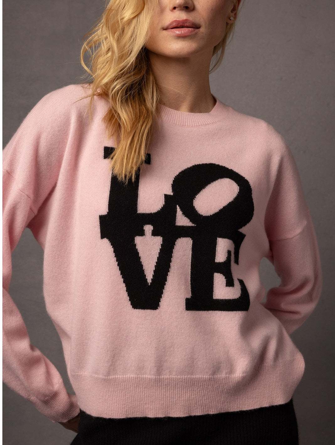 Camryn Love Intarsia Cashmere Pullover