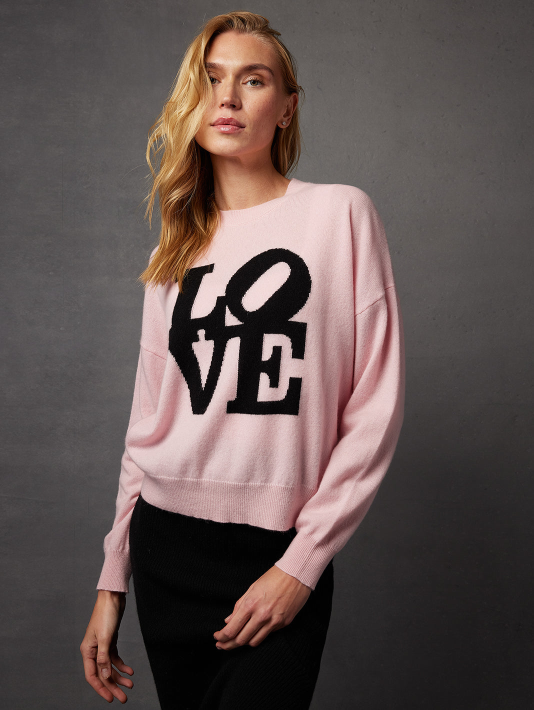 Camryn Love Intarsia Cashmere Pullover