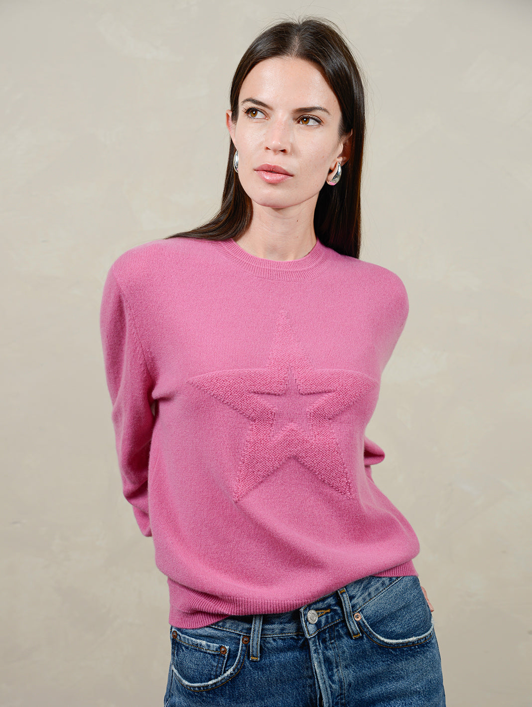 Polly Women's Cashmere Round Neck Pullover 