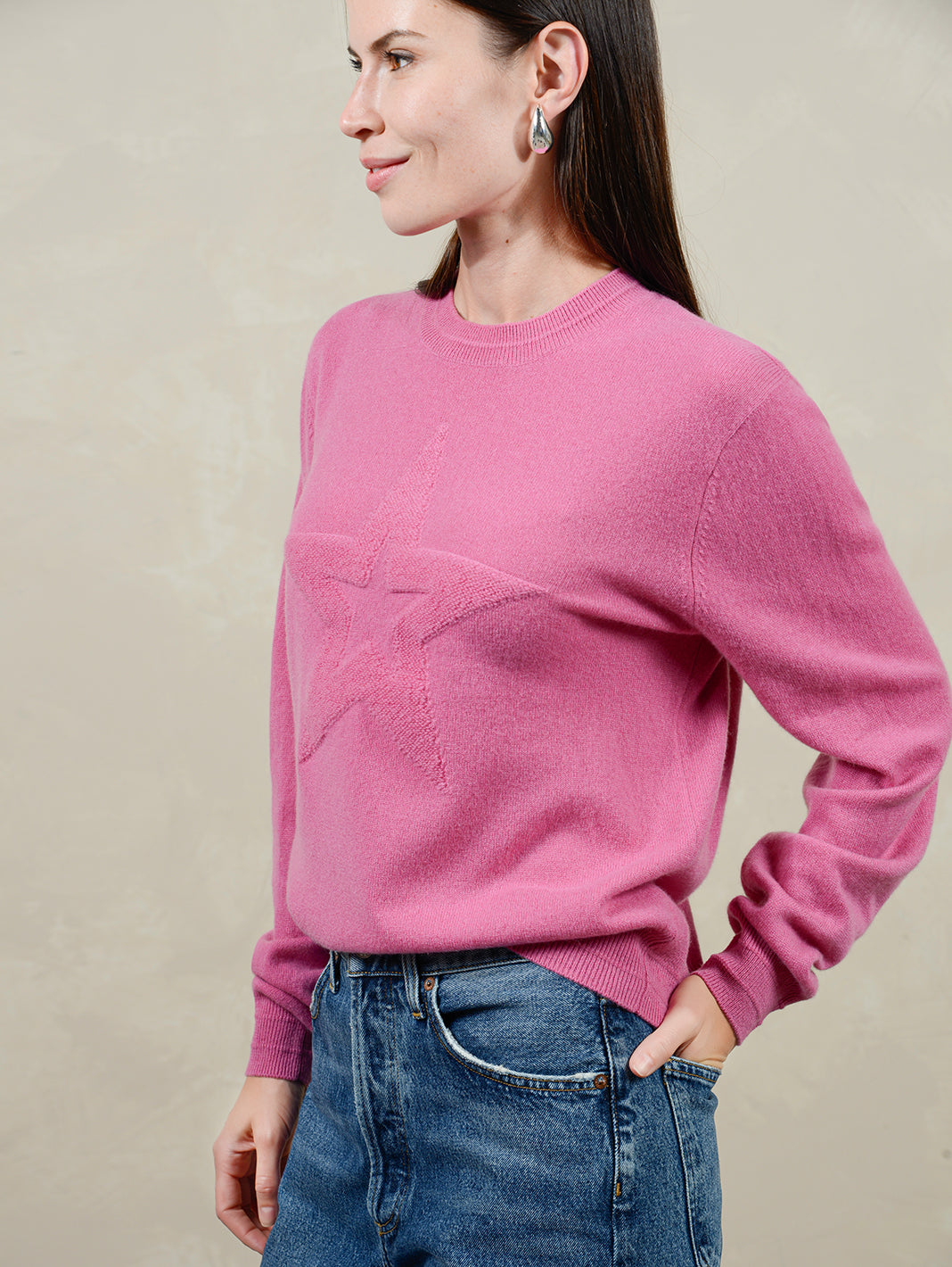 Polly Women's Cashmere Round Neck Pullover 