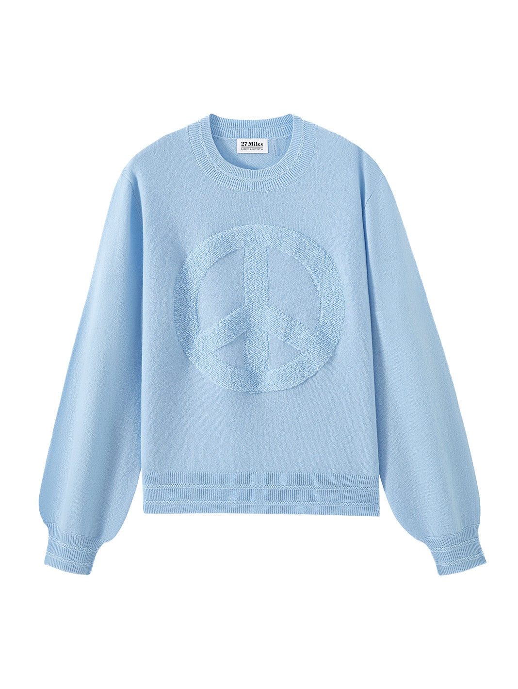 Vinton Peace Sign Cashmere Pullover