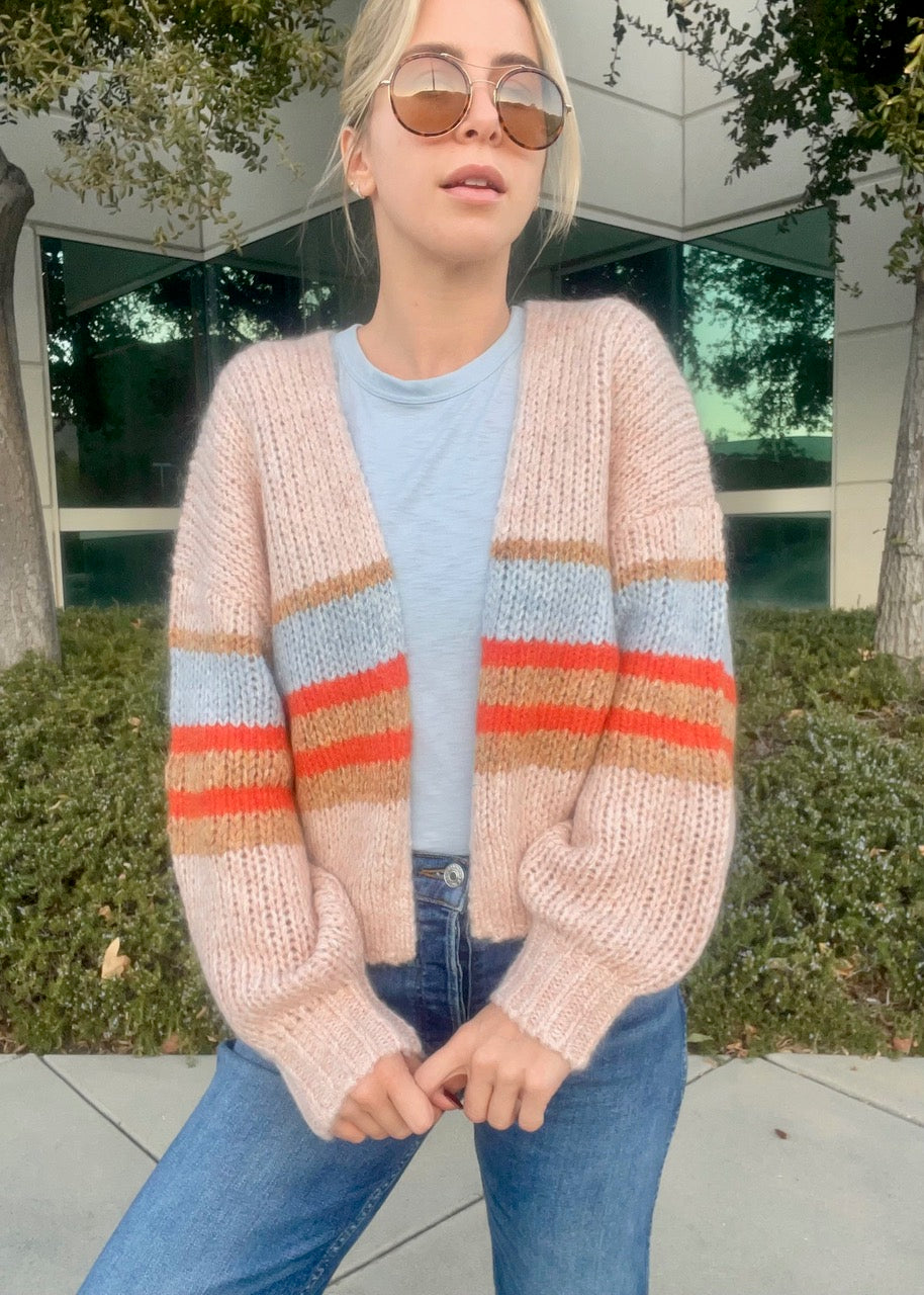 Bruin Oversized Striped Cardigan