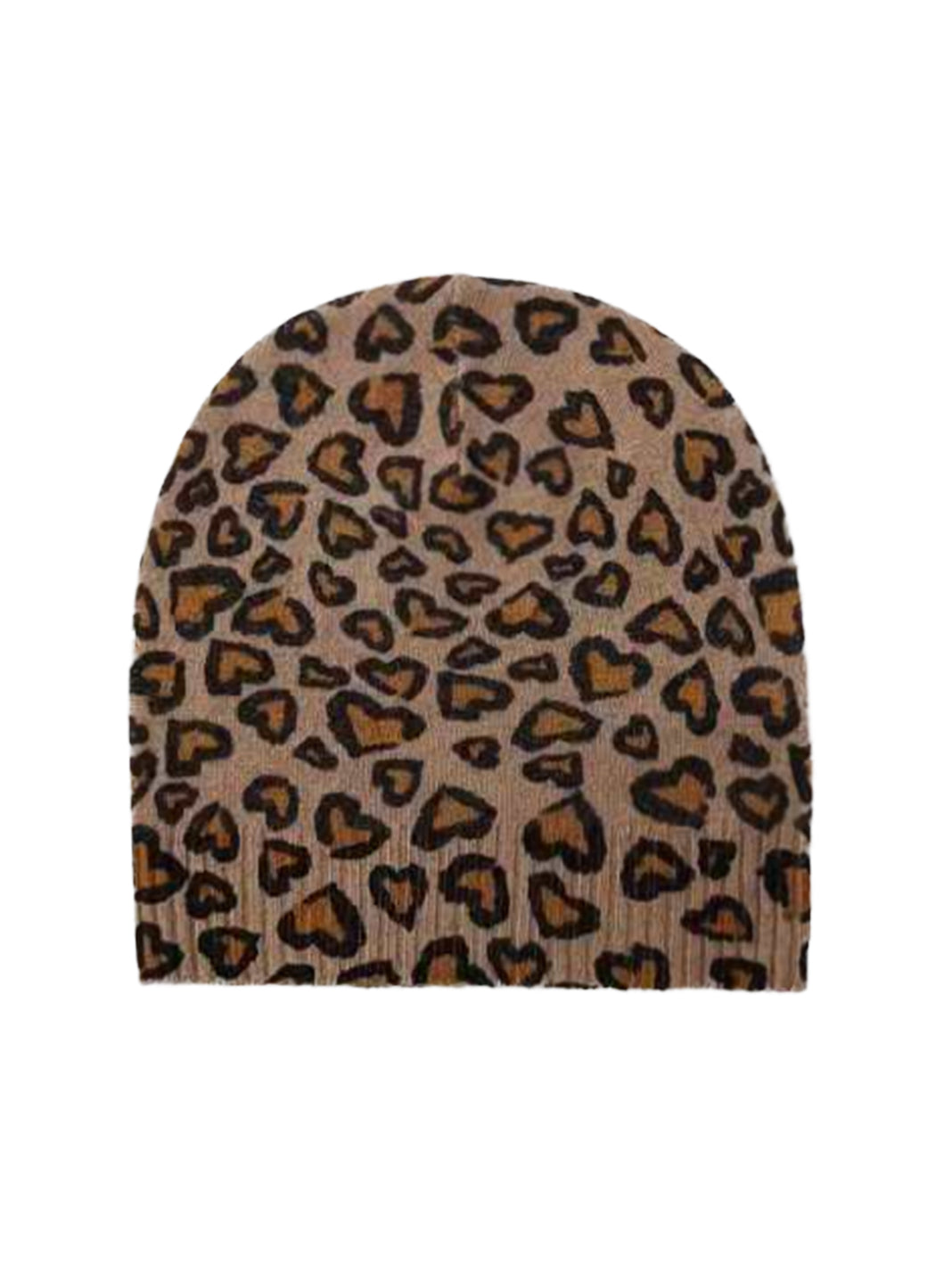 Leopard Print Cashmere Beanie