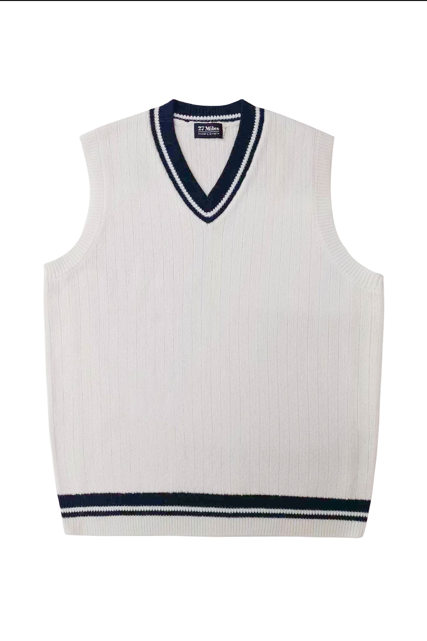 Alfredo Men's Varsity V Neck Cotton Vest