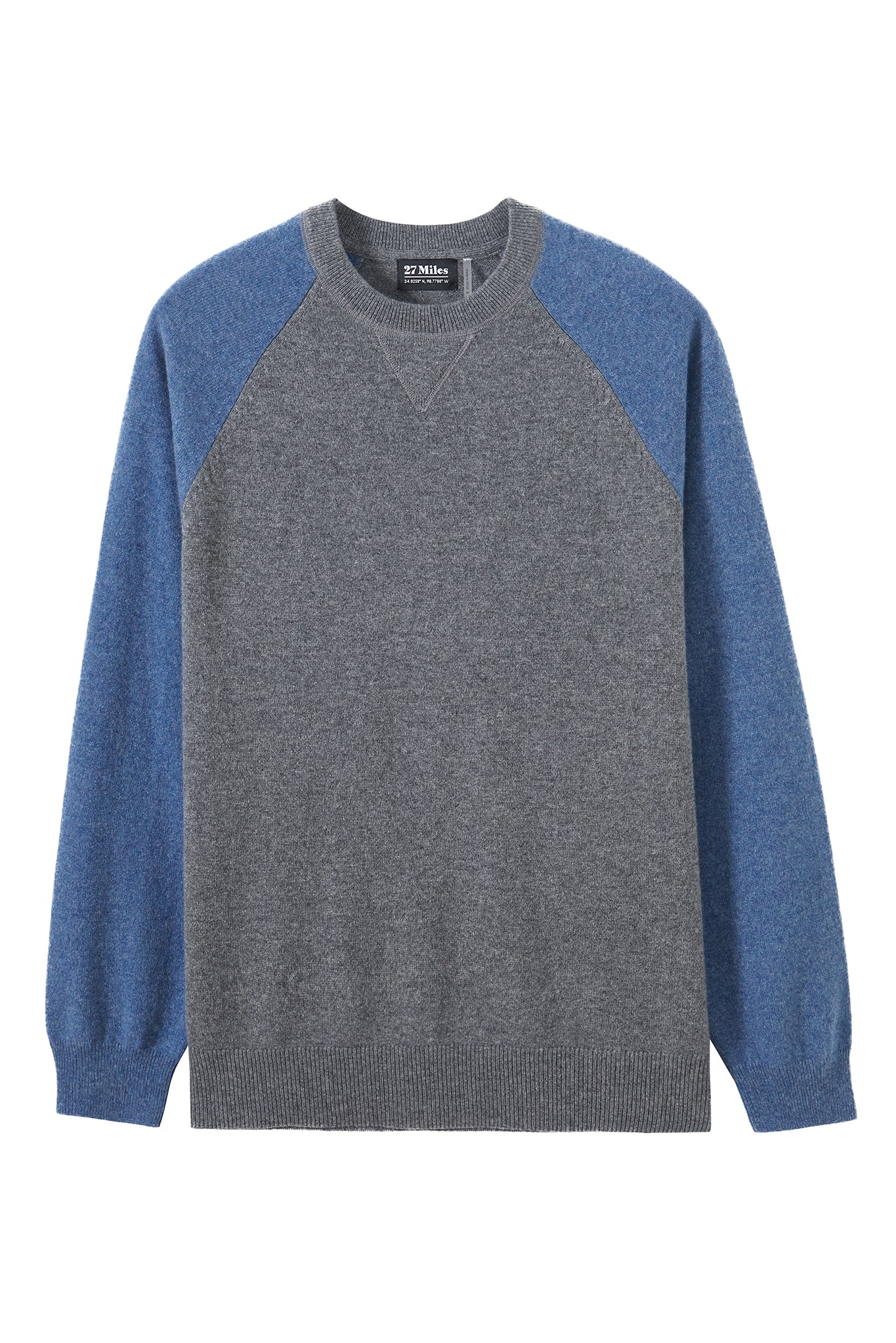 Mickey Men's Cashmere Baseball Sweater