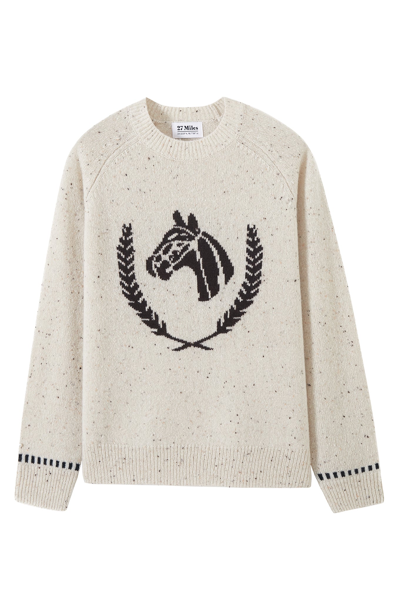 Colt Cashmere Sweater with Horse Graphic