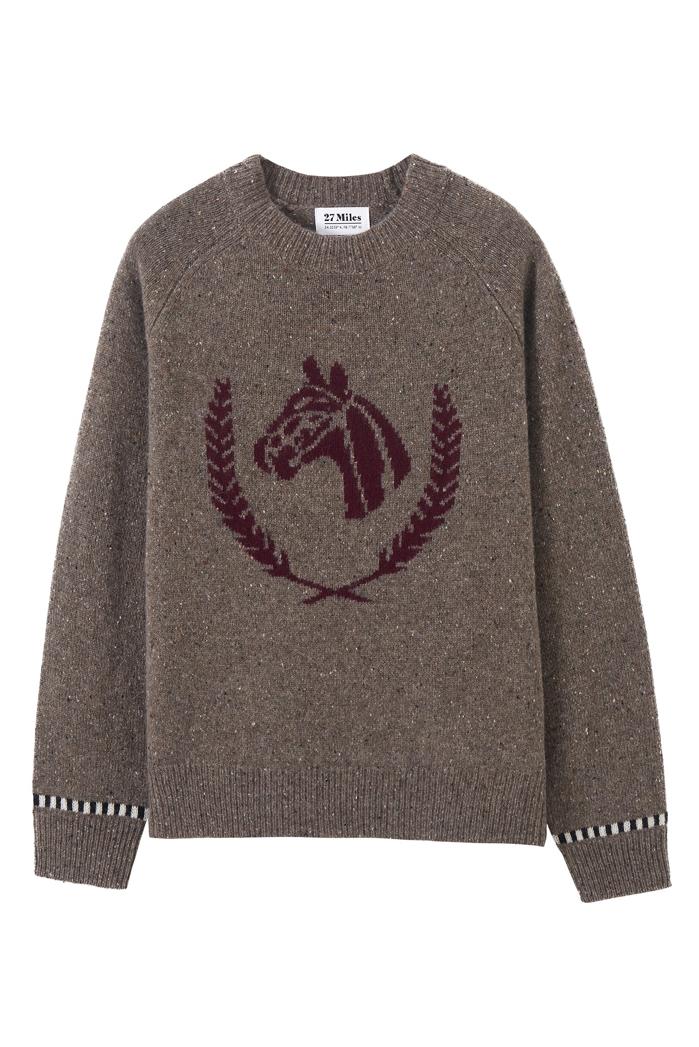 Colt Cashmere Sweater with Horse Graphic