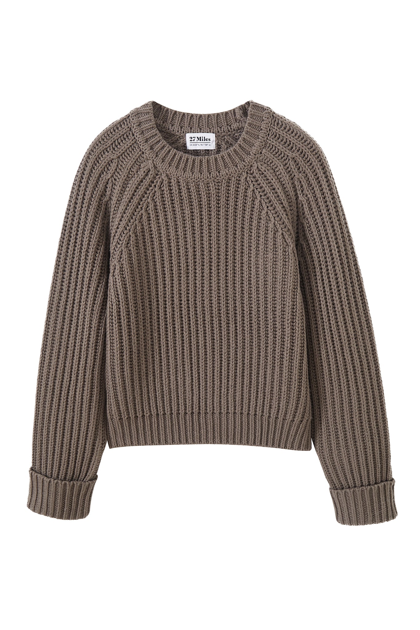 Violetta Chunky Ribbed Cotton Pullover
