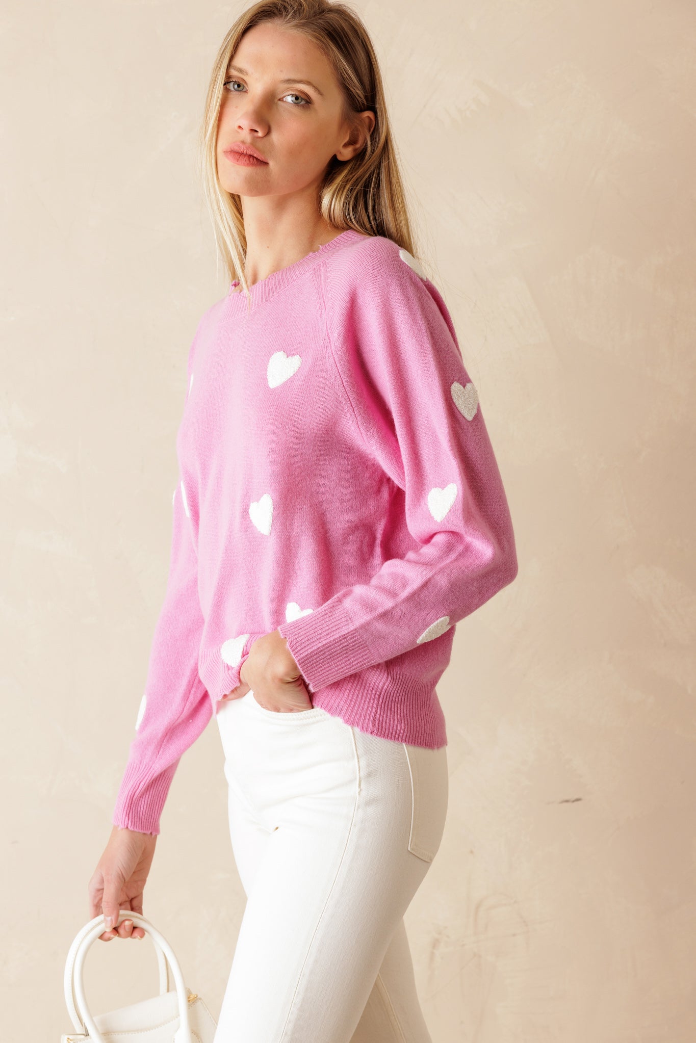 Carmen Cashmere Crew Neck Sweater​ | Relaxed Fit