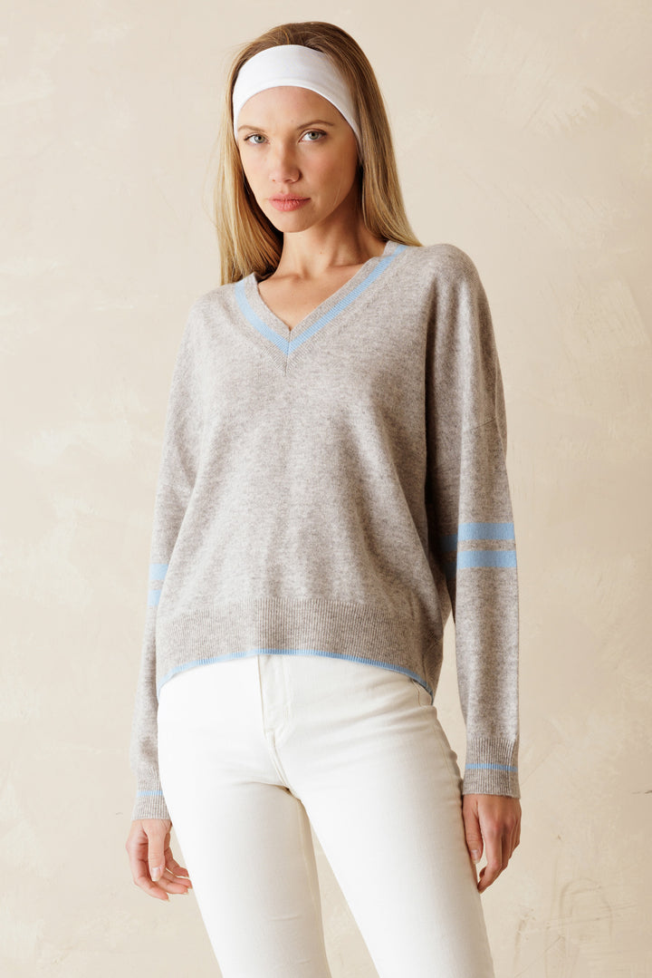 Debbie Vasity V Neck Cashmere Pullover 