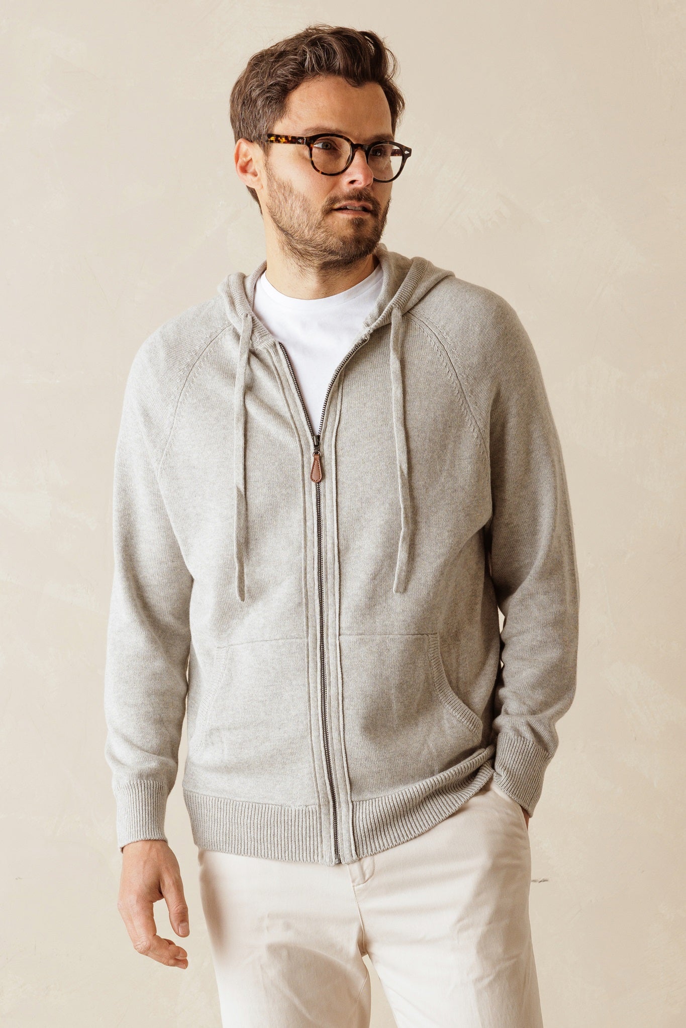 Silvio Men's Cotton Zip Up Hoodie