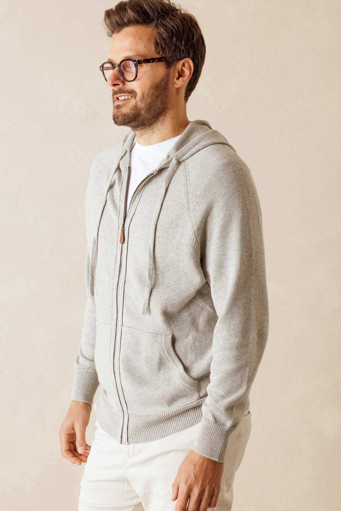 Silvio Men's Cotton Zip Up Hoodie