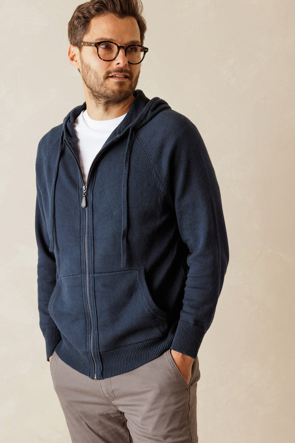 Silvio Men's Cotton Zip Up Hoodie