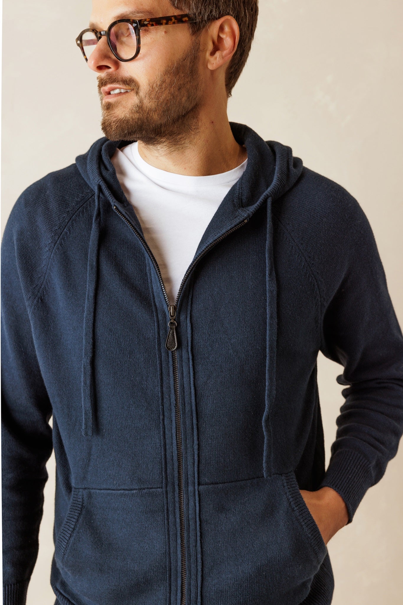 Silvio Men's Cotton Zip Up Hoodie