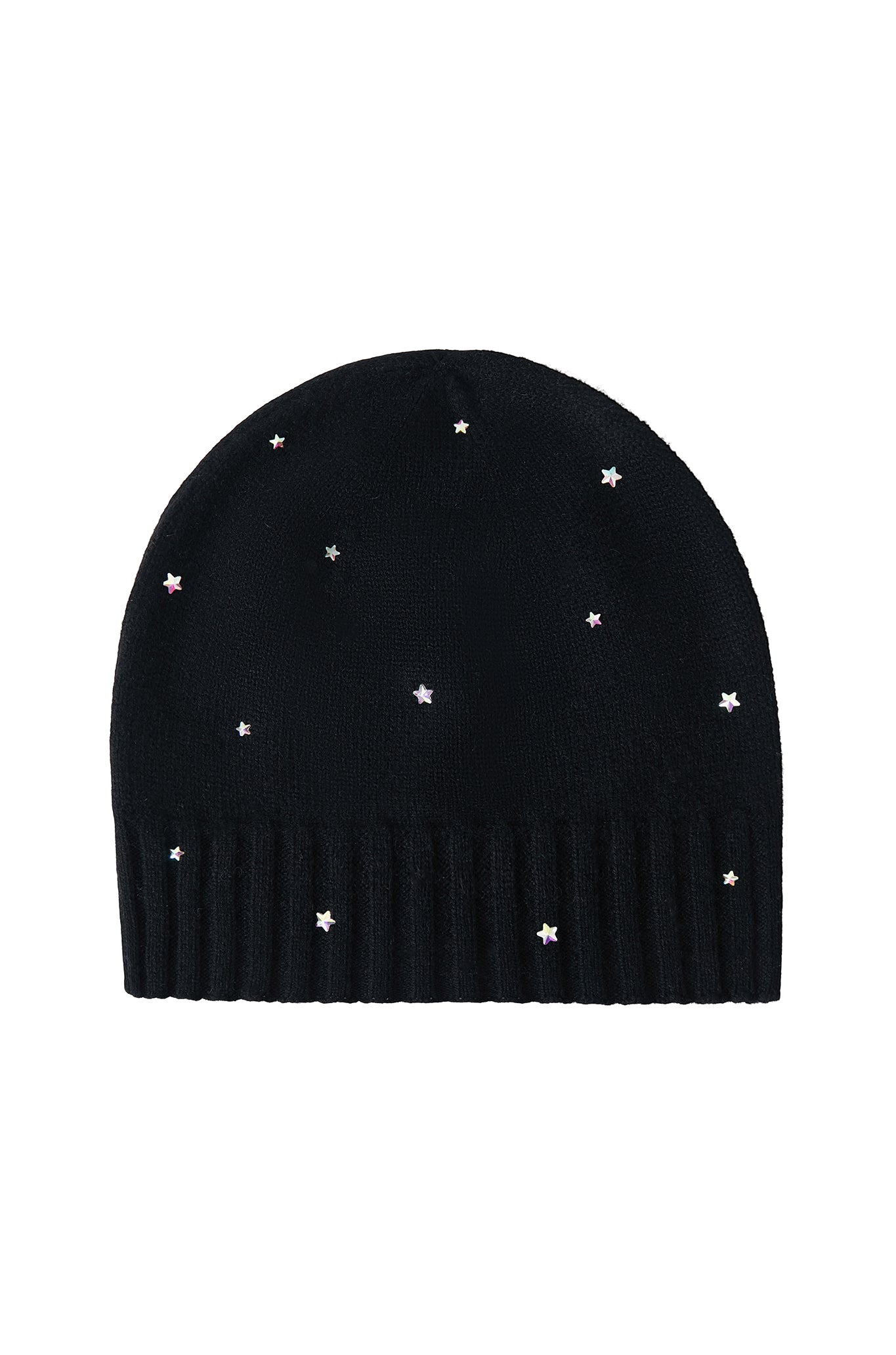 Ella Cashmere Beanie with Star Rhinestones