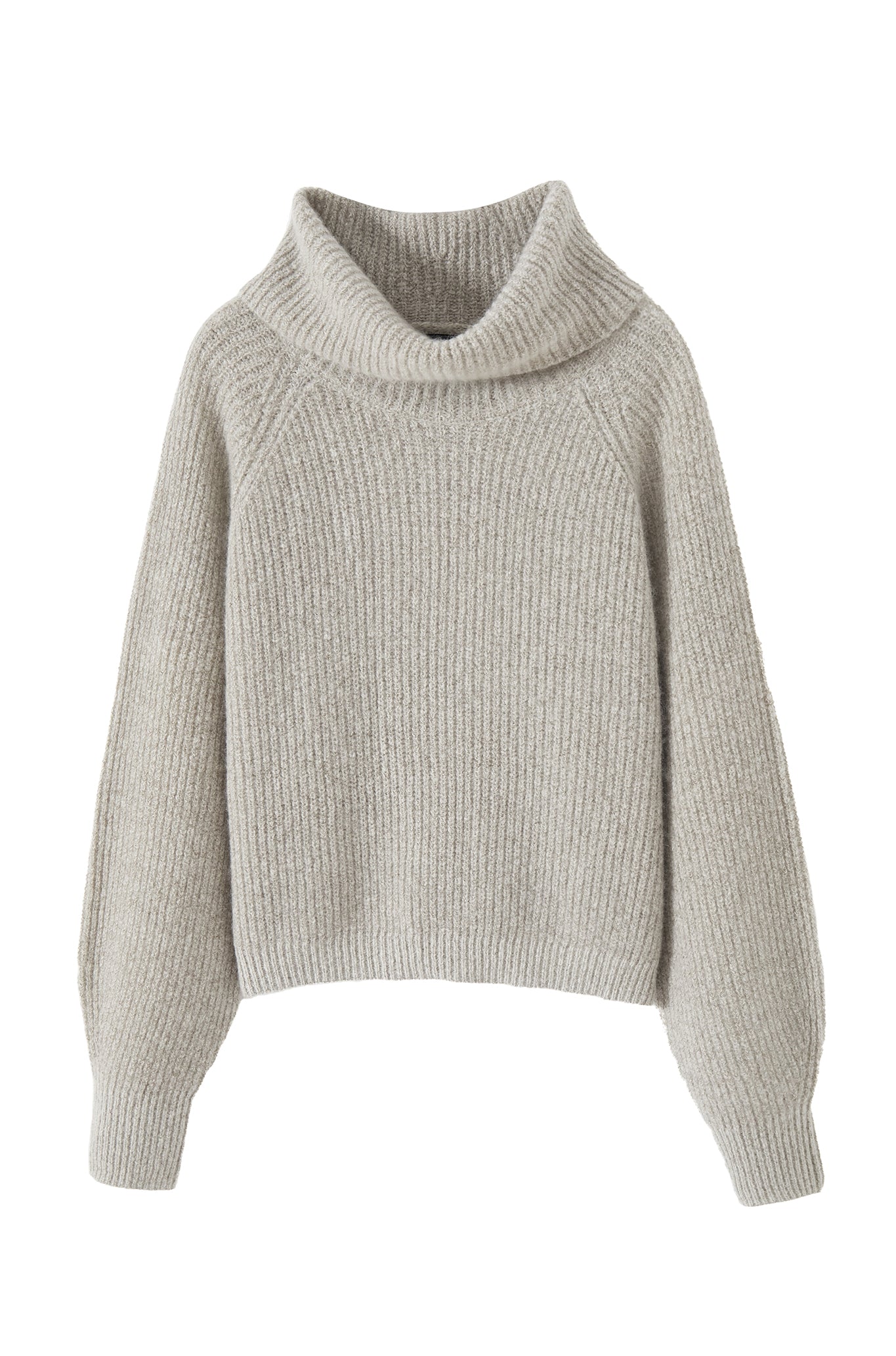 Sam Cashmere Cropped Loose Turtleneck Sweater