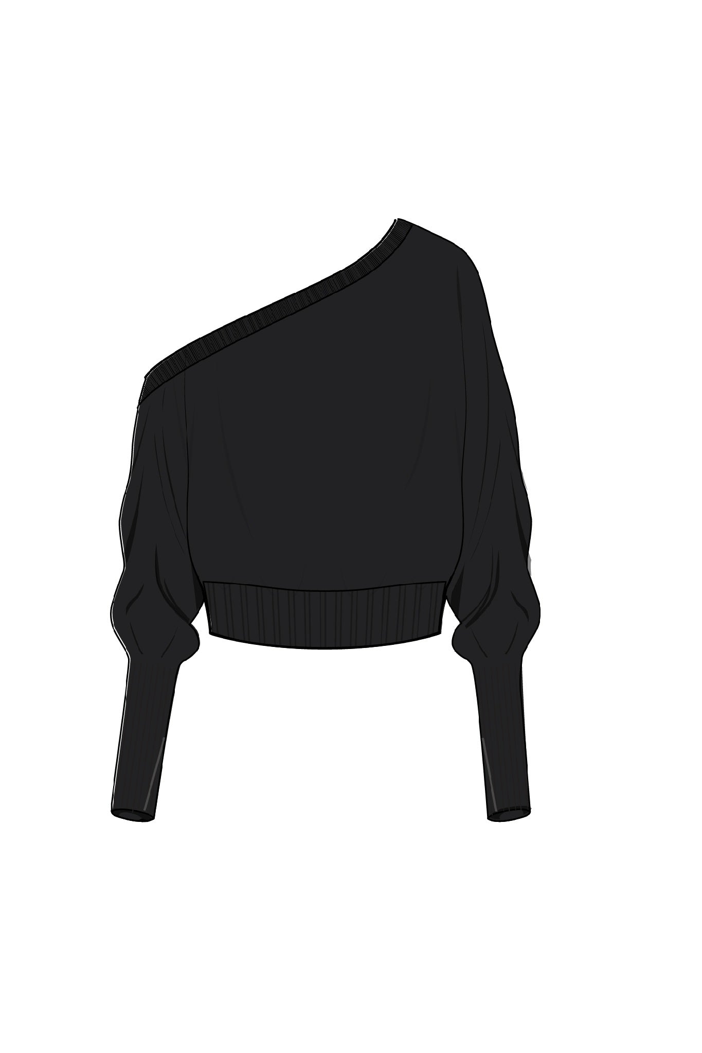 Corry Cashmere Off the Shoulder Sweater