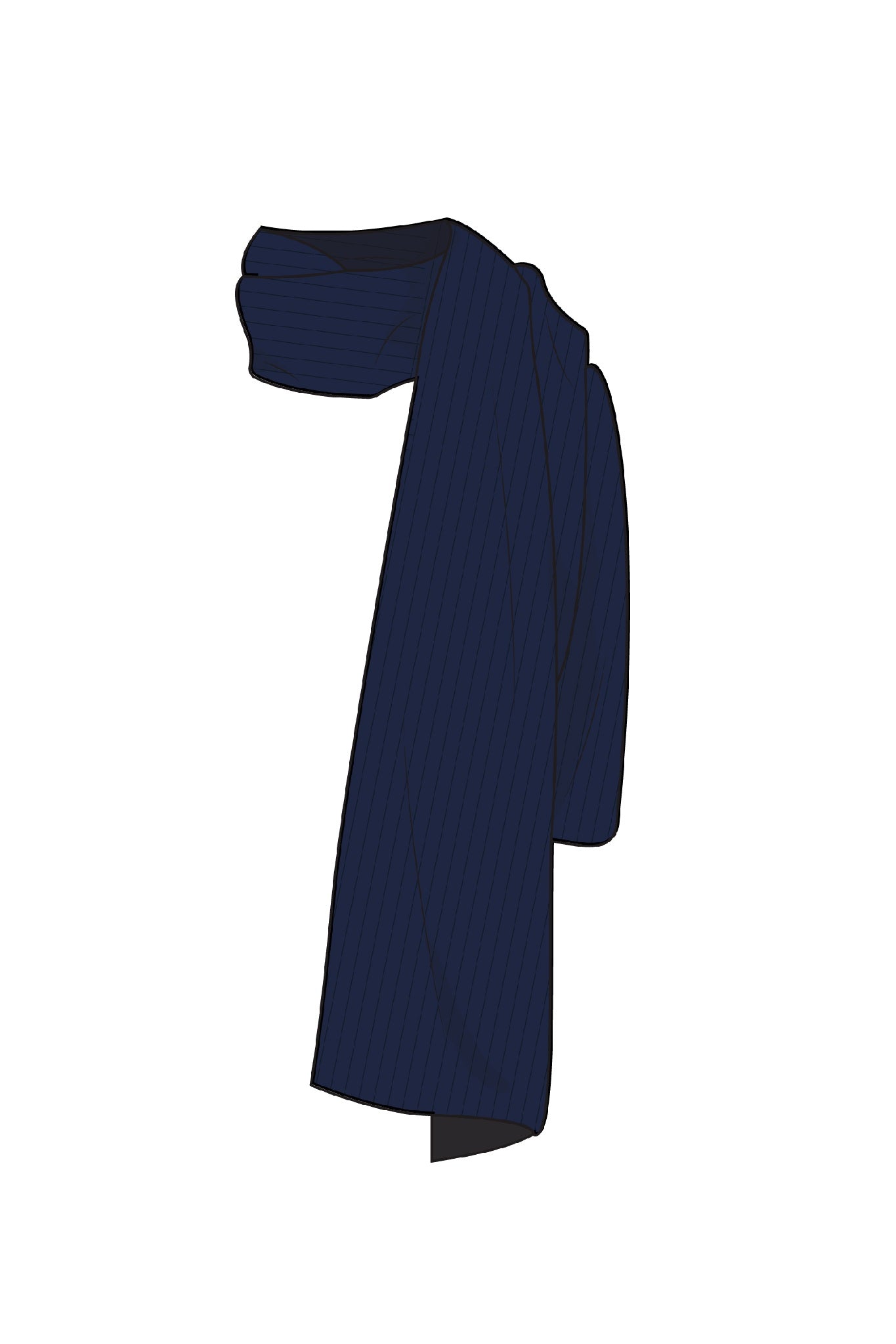 Eleanor Cashmere Rib Scarf