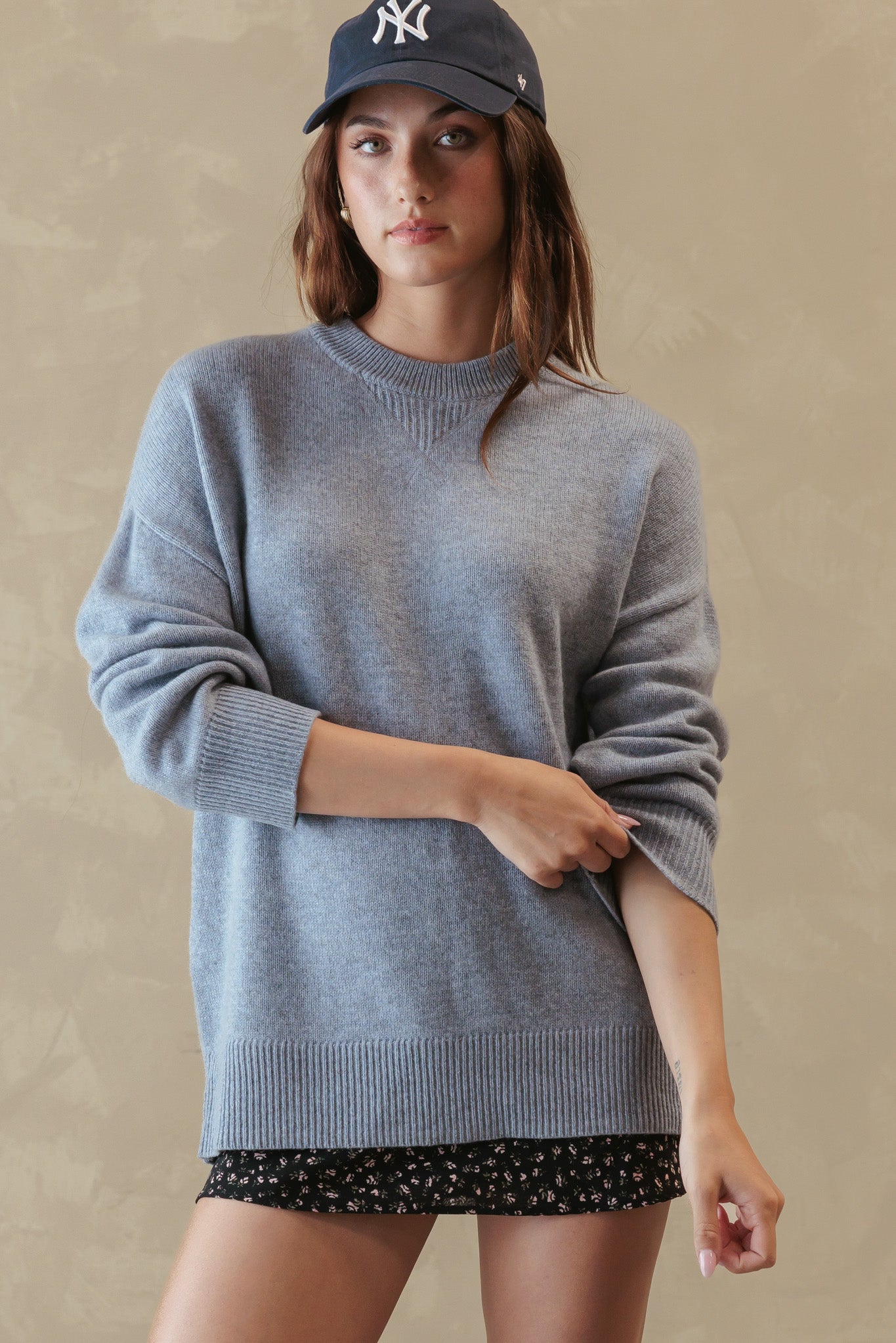 Saira Cashmere Oversized Crew