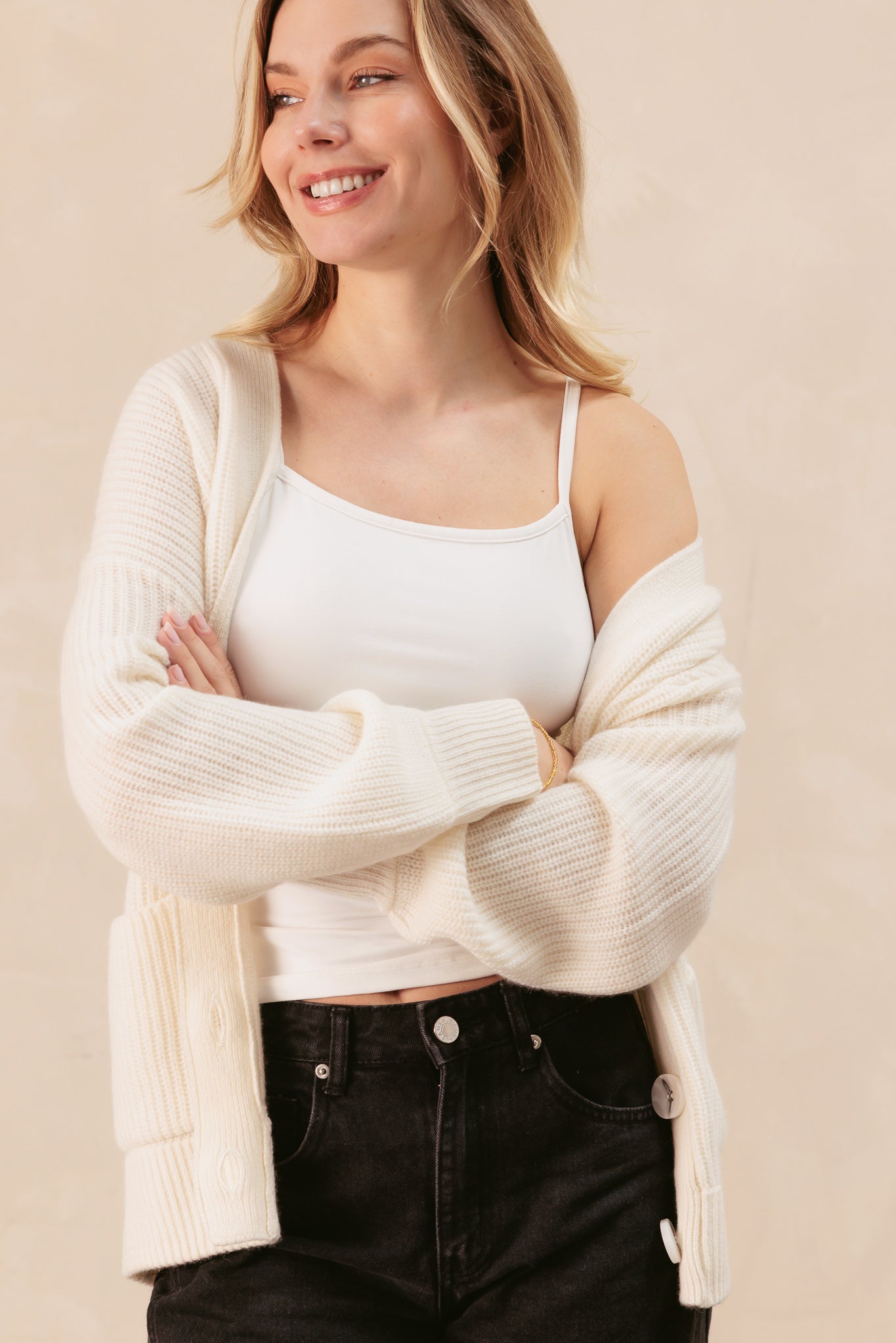 Kamira Cashmere Oversized Cardigan