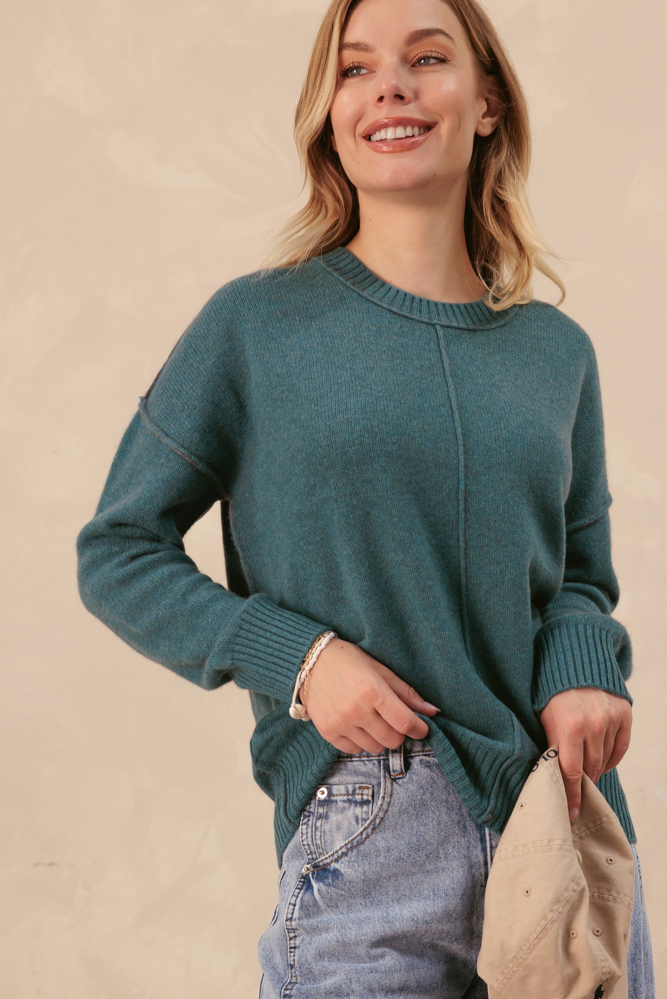 Venise Oversized Cashmere Crew