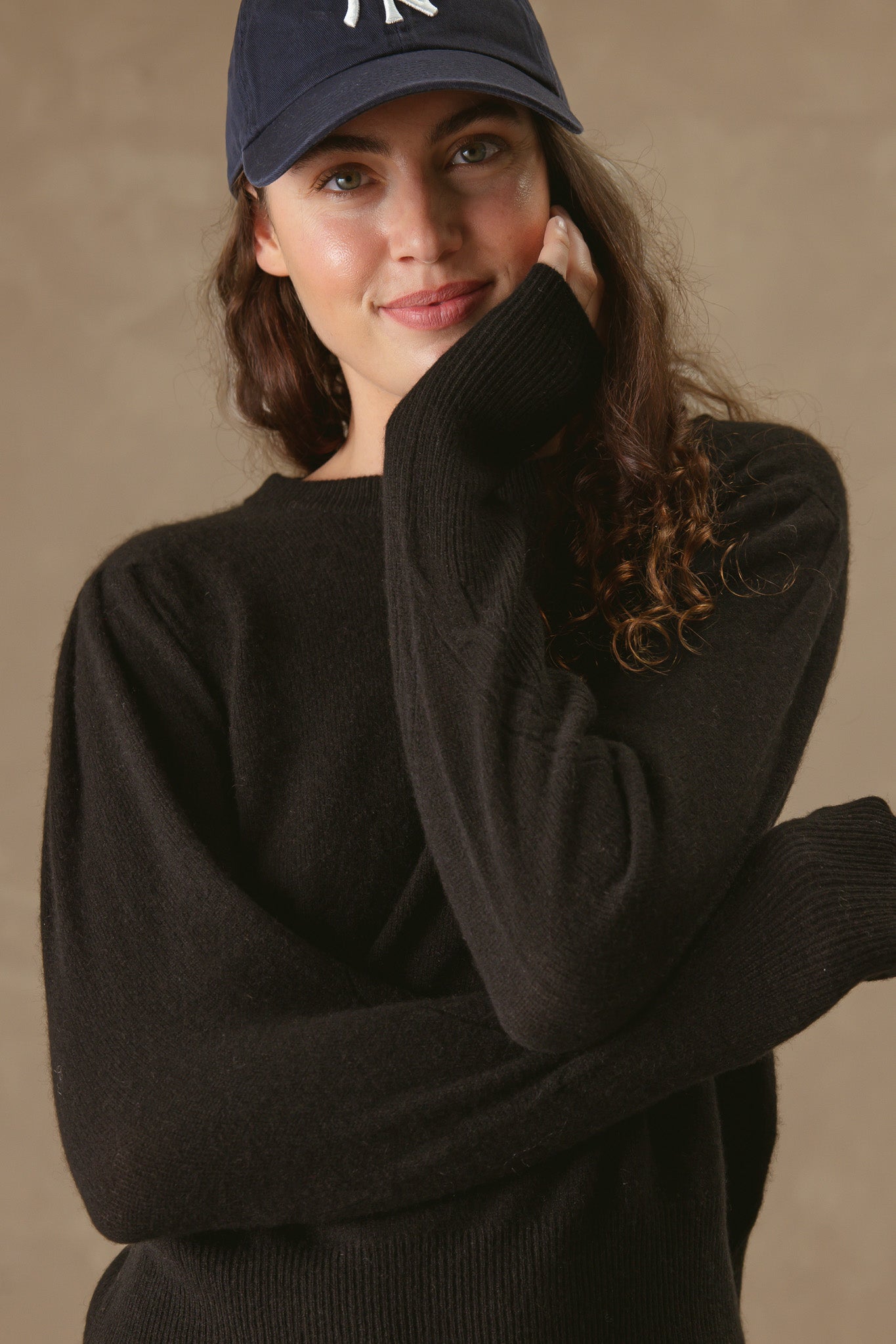 Sheila Puff Sleeve Cashmere Pullover
