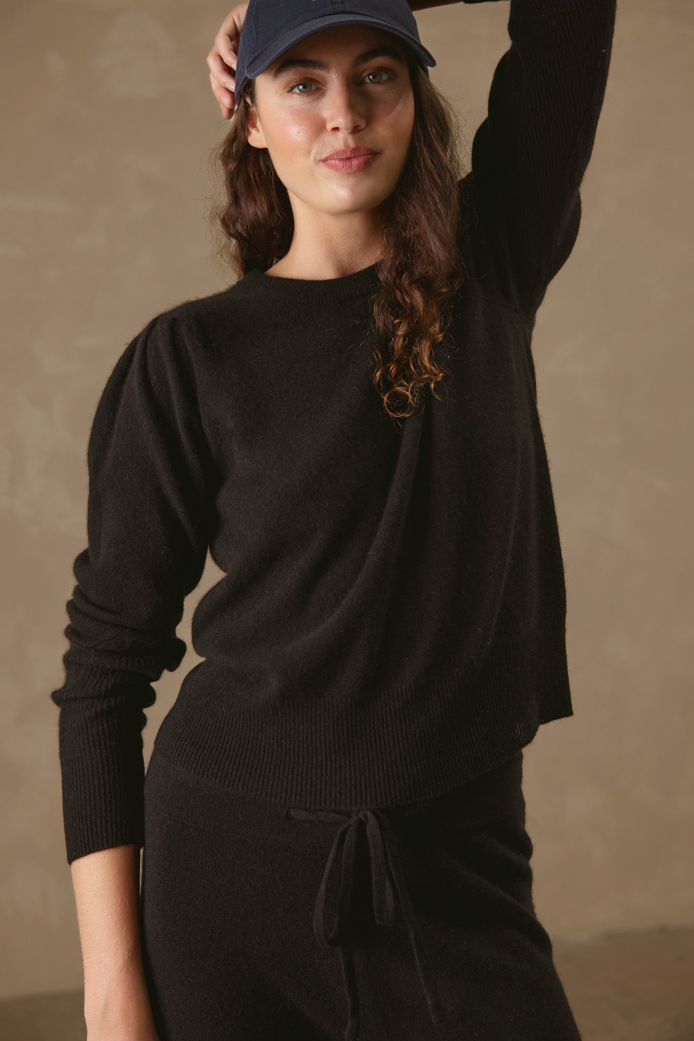 Sheila Puff Sleeve Cashmere Pullover