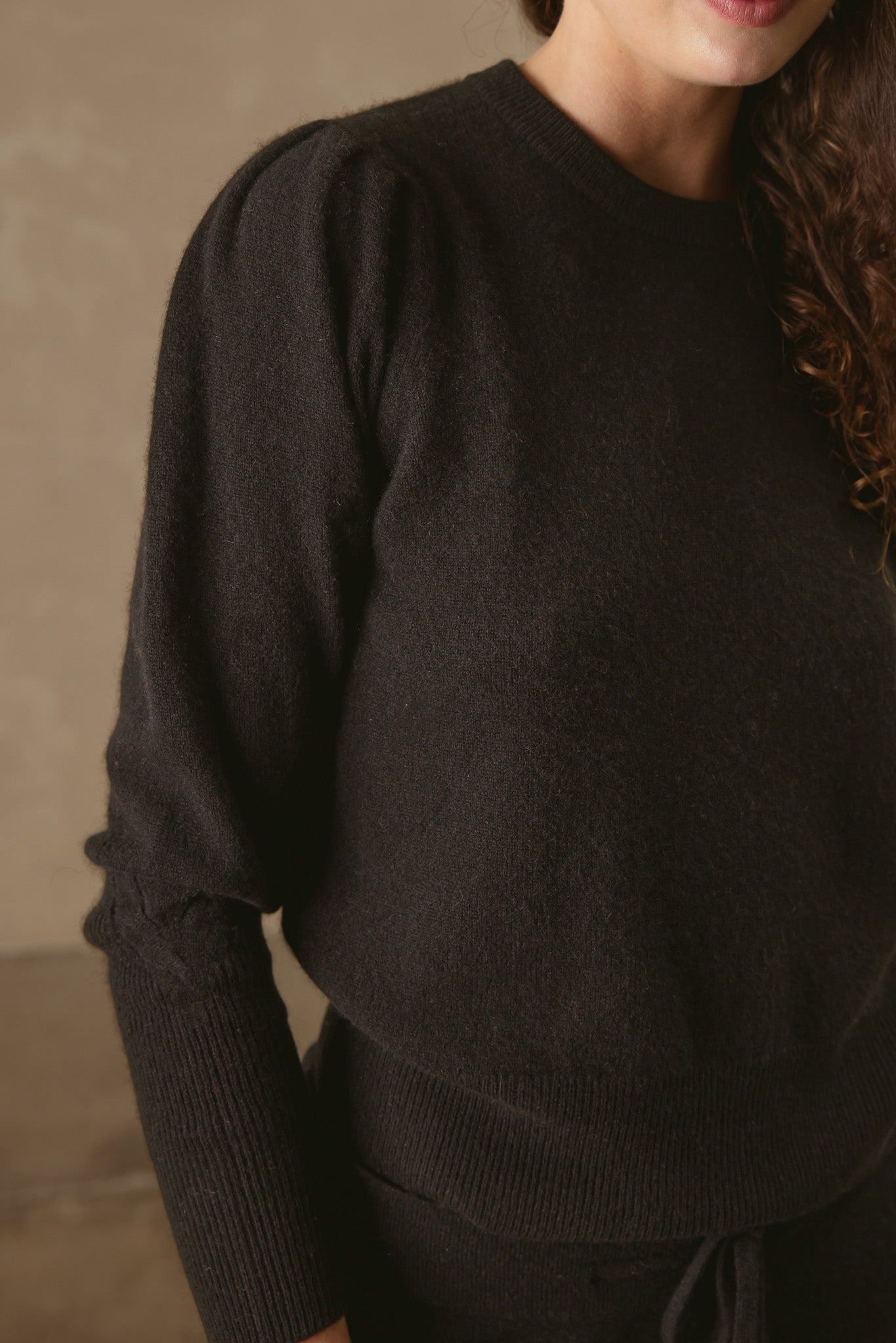 Sheila Puff Sleeve Cashmere Pullover