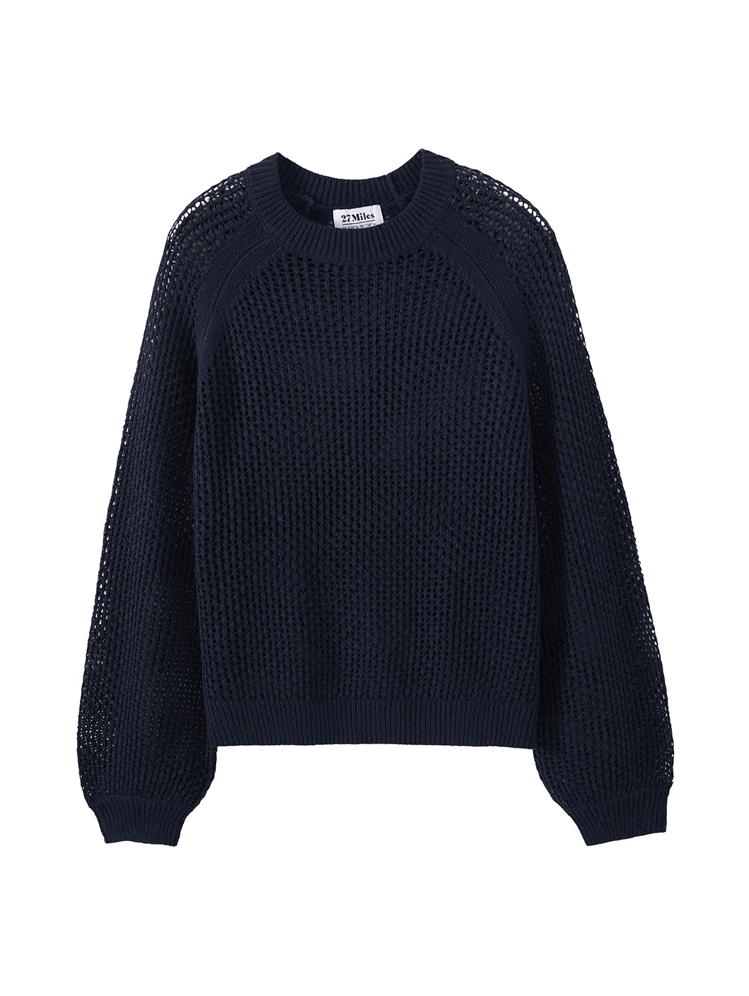 Lanette Linen Blend Open Stitch Crew