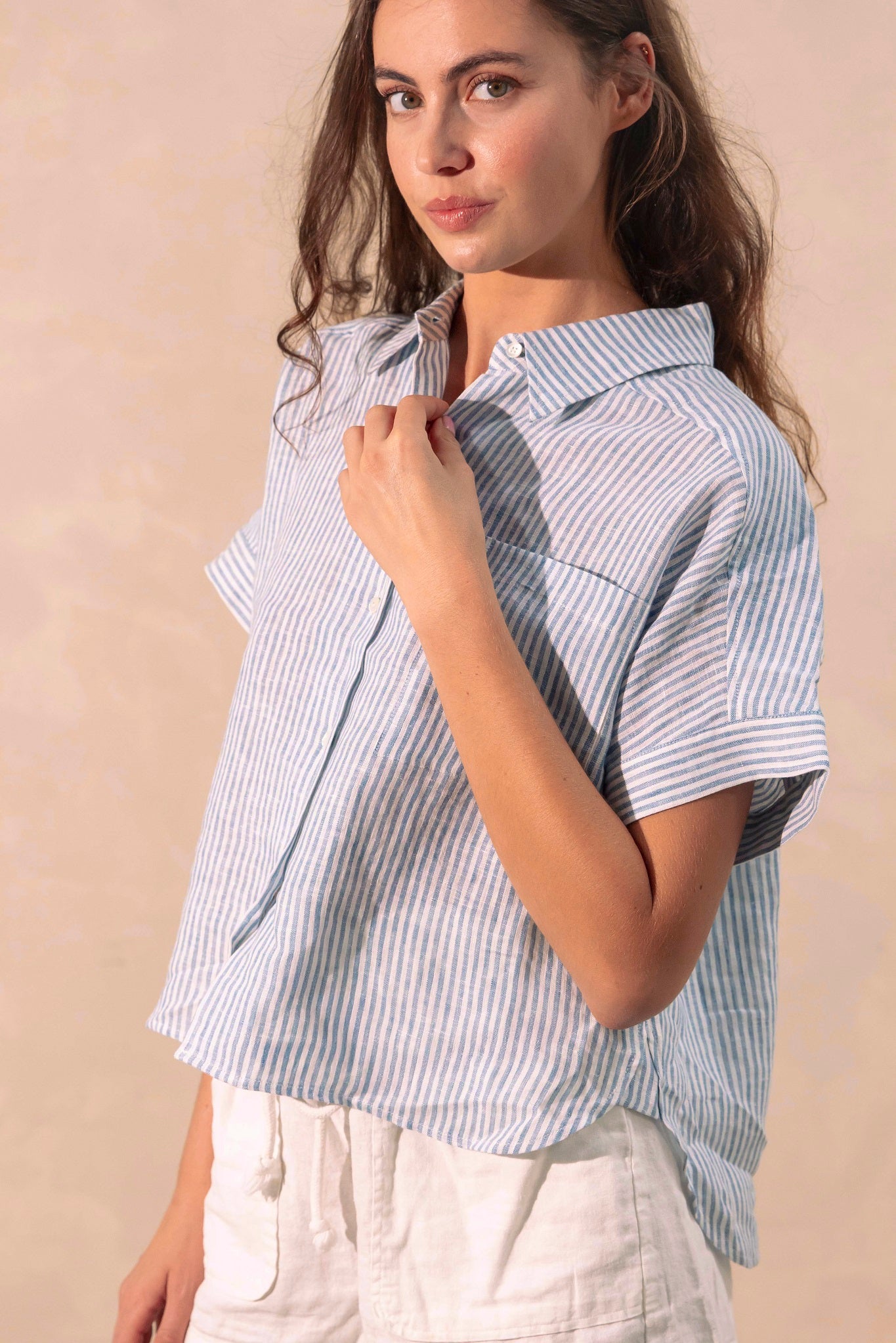 Catania Short Sleeve Pin Stripe Shirt