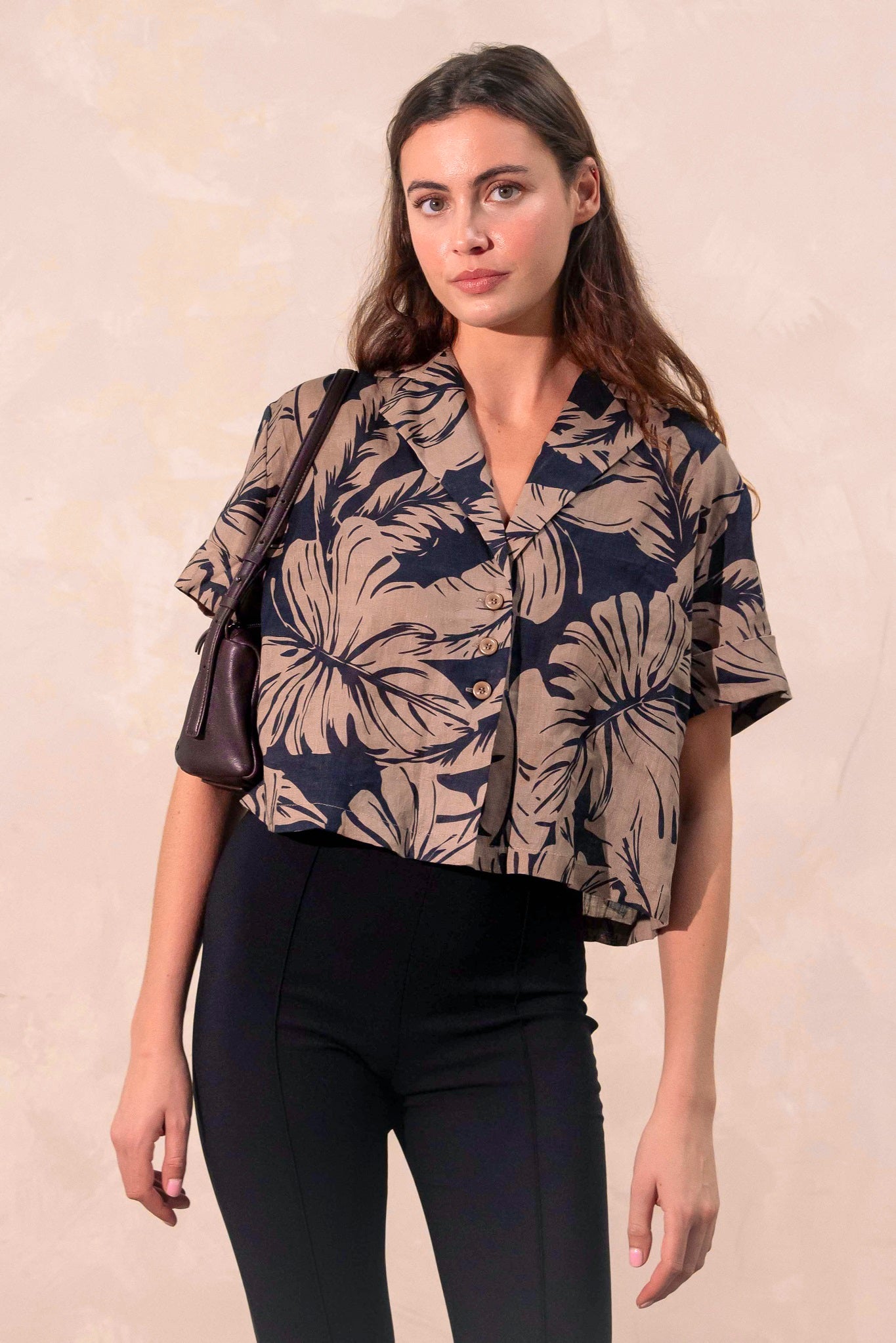 Eugenia Short Sleeve Linen Shirt