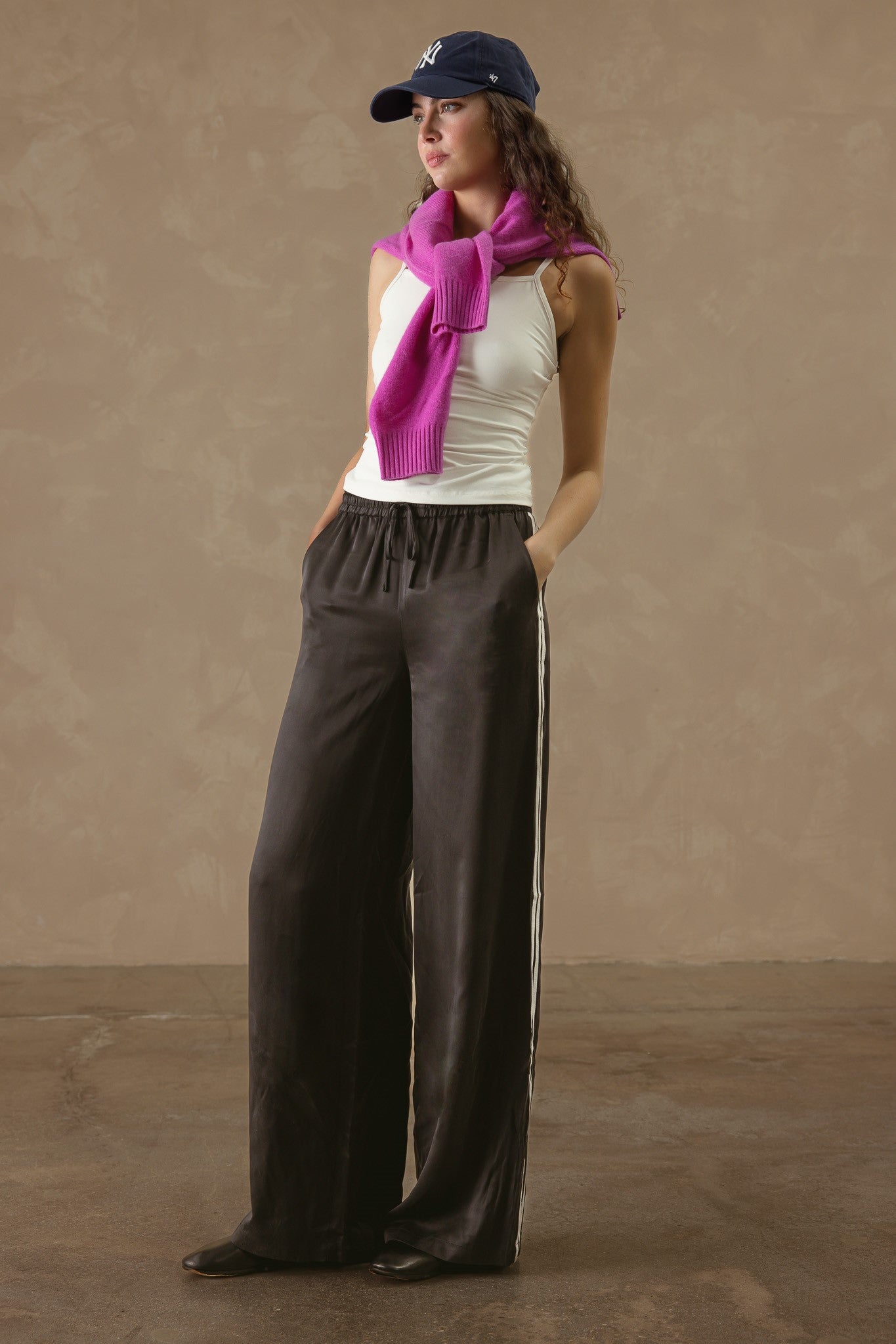 Therese Silk Track Pant
