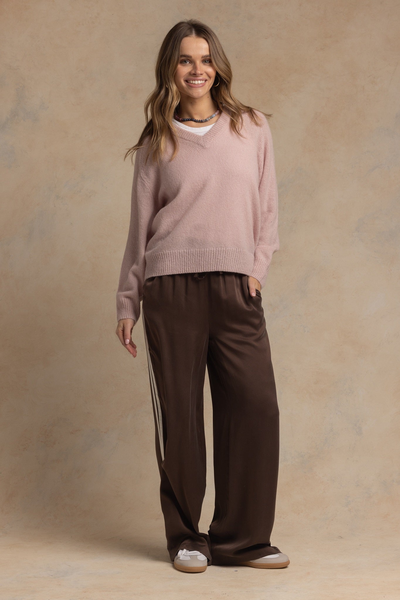 Chris Oversized Cashmere V Neck