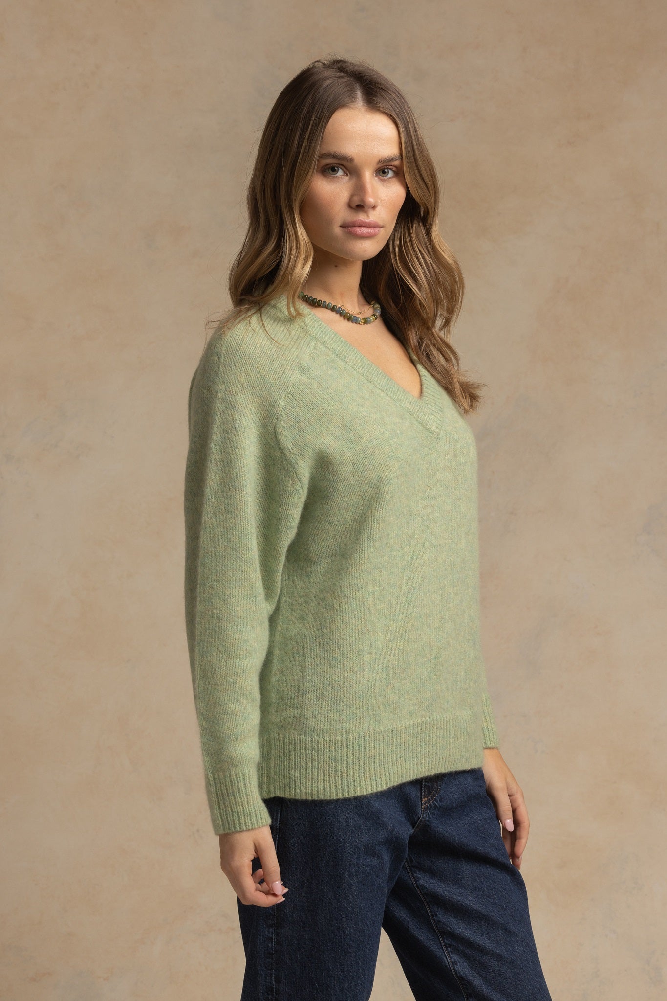 Chris Oversized Cashmere V Neck
