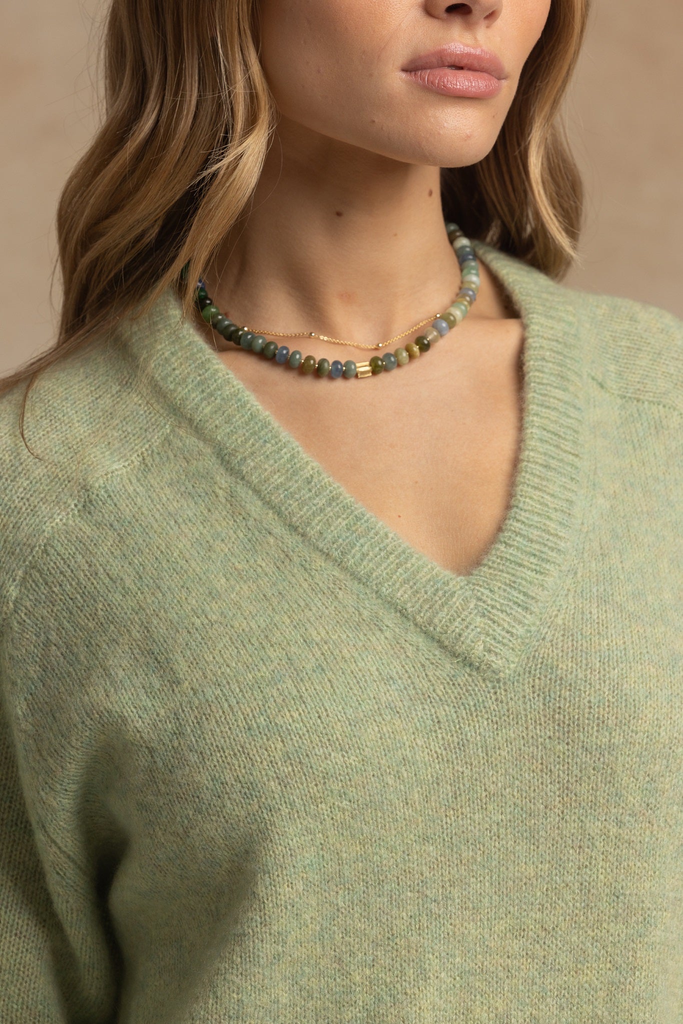 Chris Oversized Cashmere V Neck