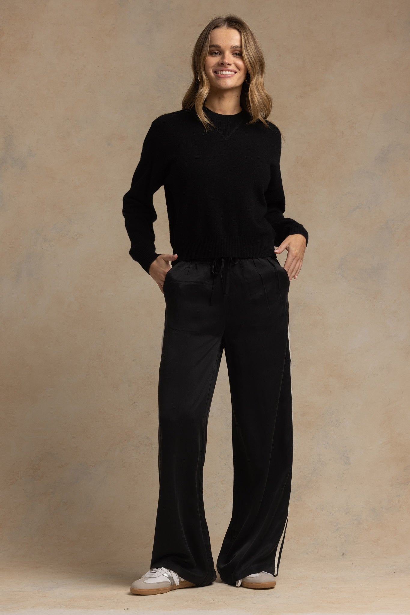Misia Cashmere Cropped Crew