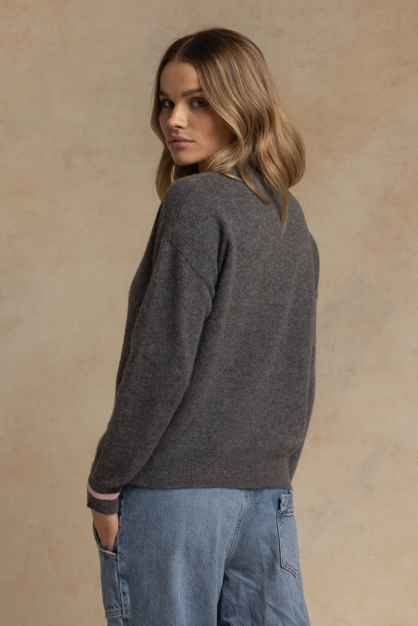 Shaina Cashmere Blend Heart Sweater