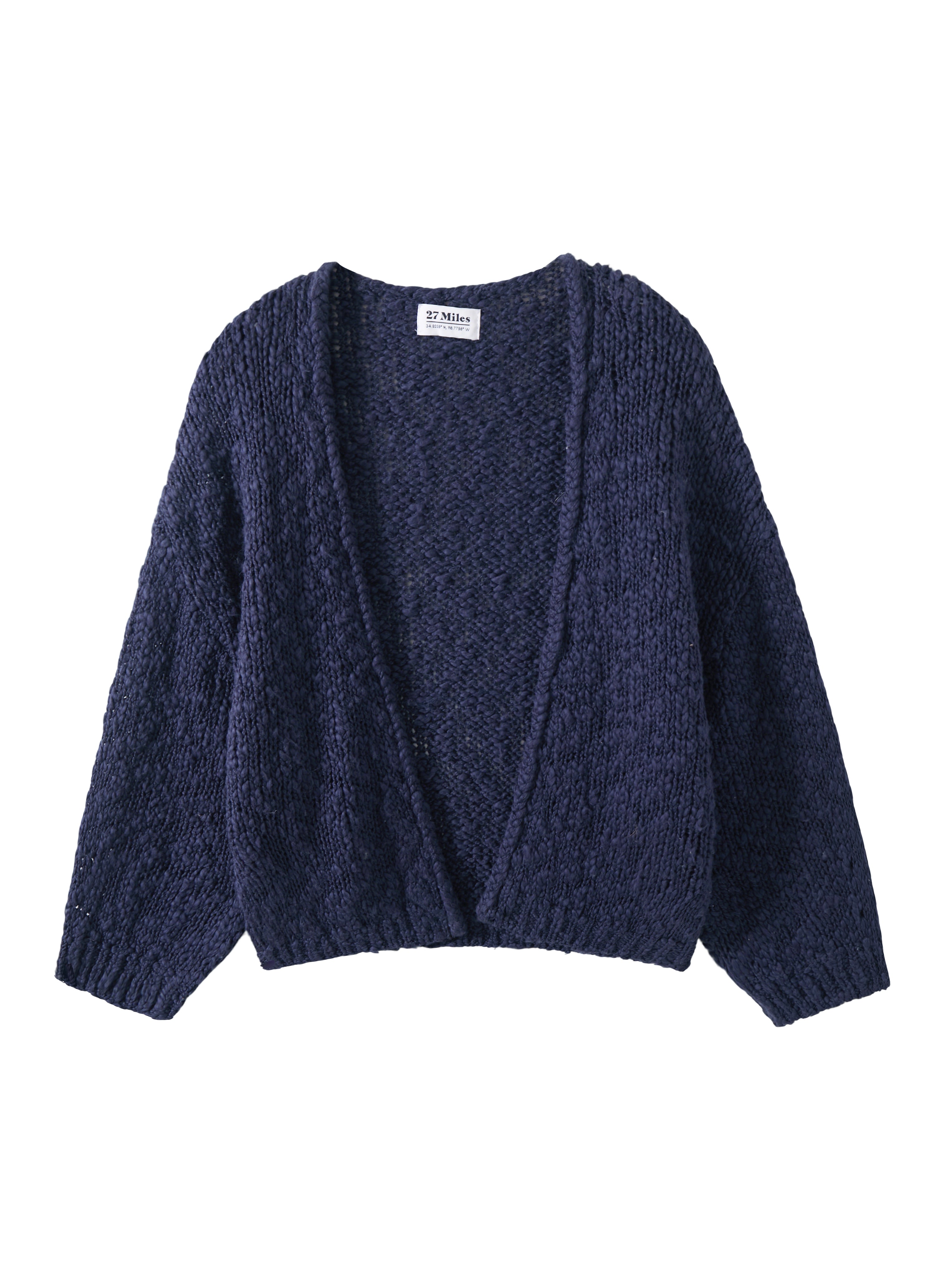 Erin Slub Cotton Open Cardigan