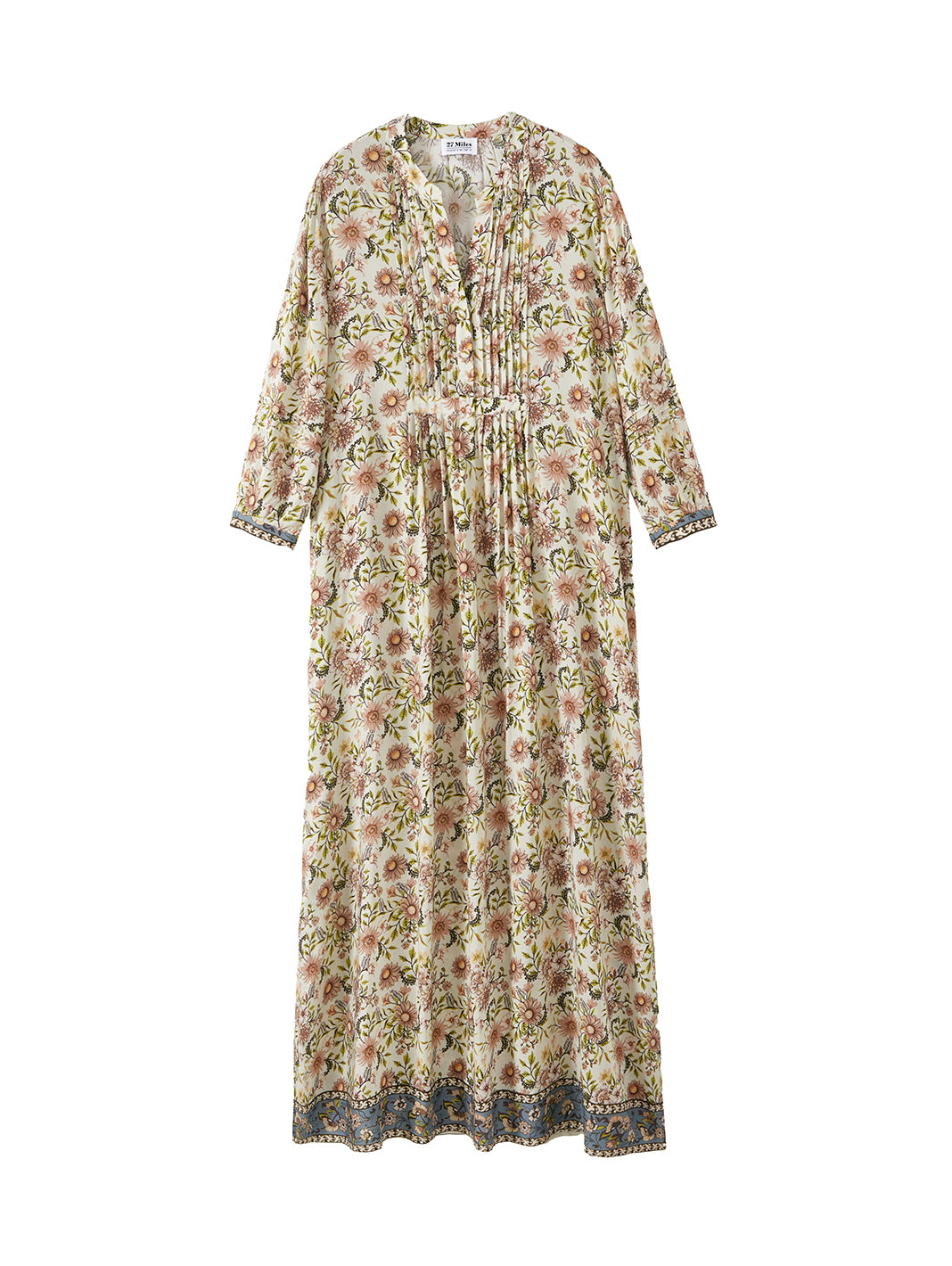 Melania Placement Printed Maxi Dress