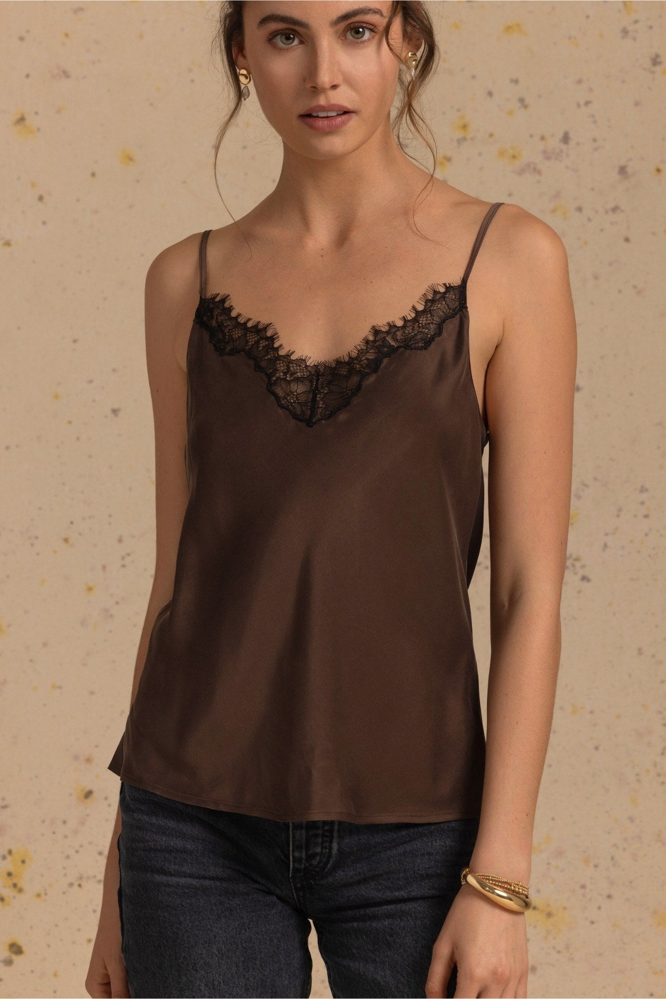 FRANCA LACE SILK CAMI