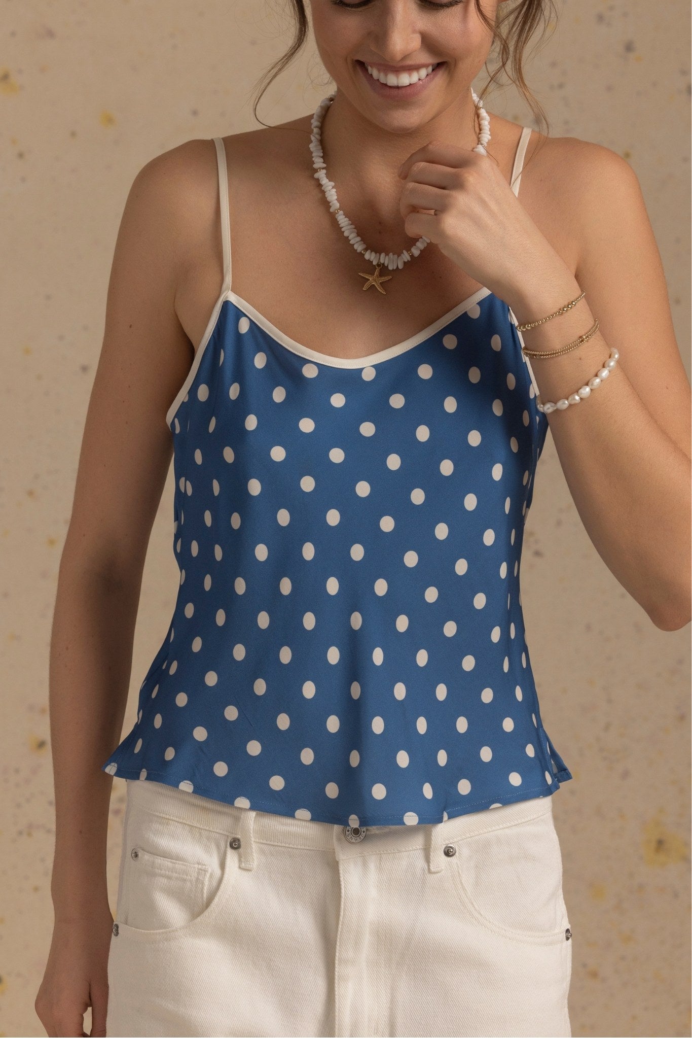 Poise Polka Dot Silk Cami