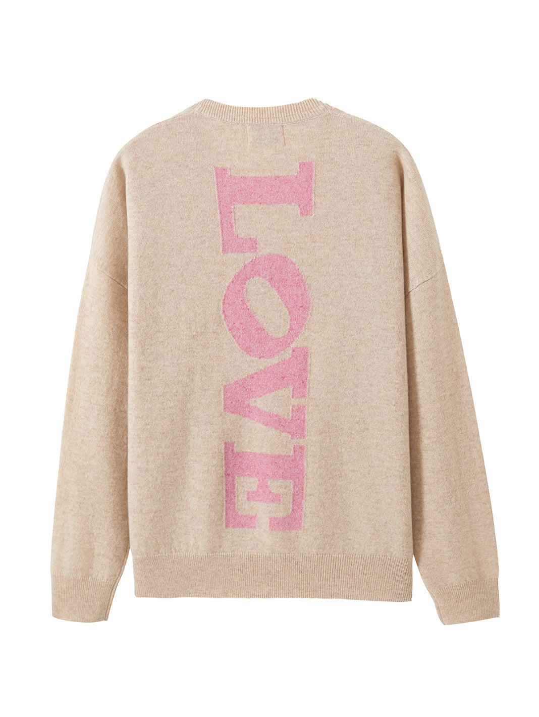 Lovella Cashmere V with LOVE Intarsia