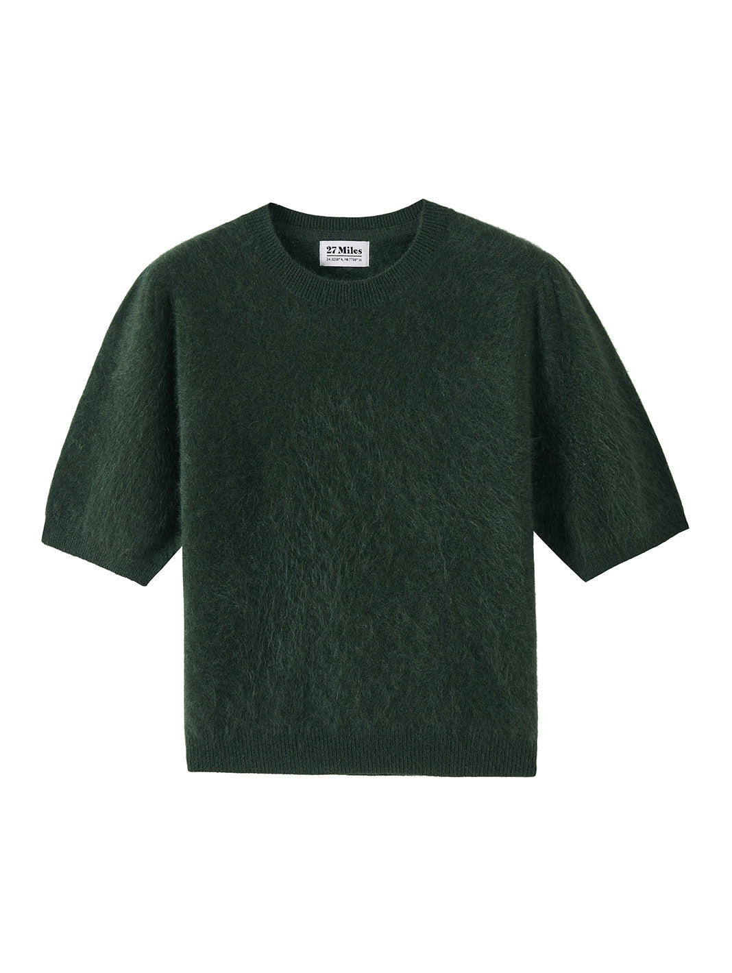 Bren Cashmere  Short Sleeve Crew
