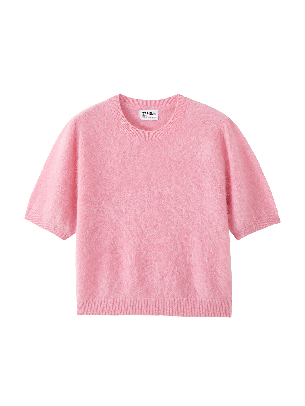 Bren Cashmere  Short Sleeve Crew