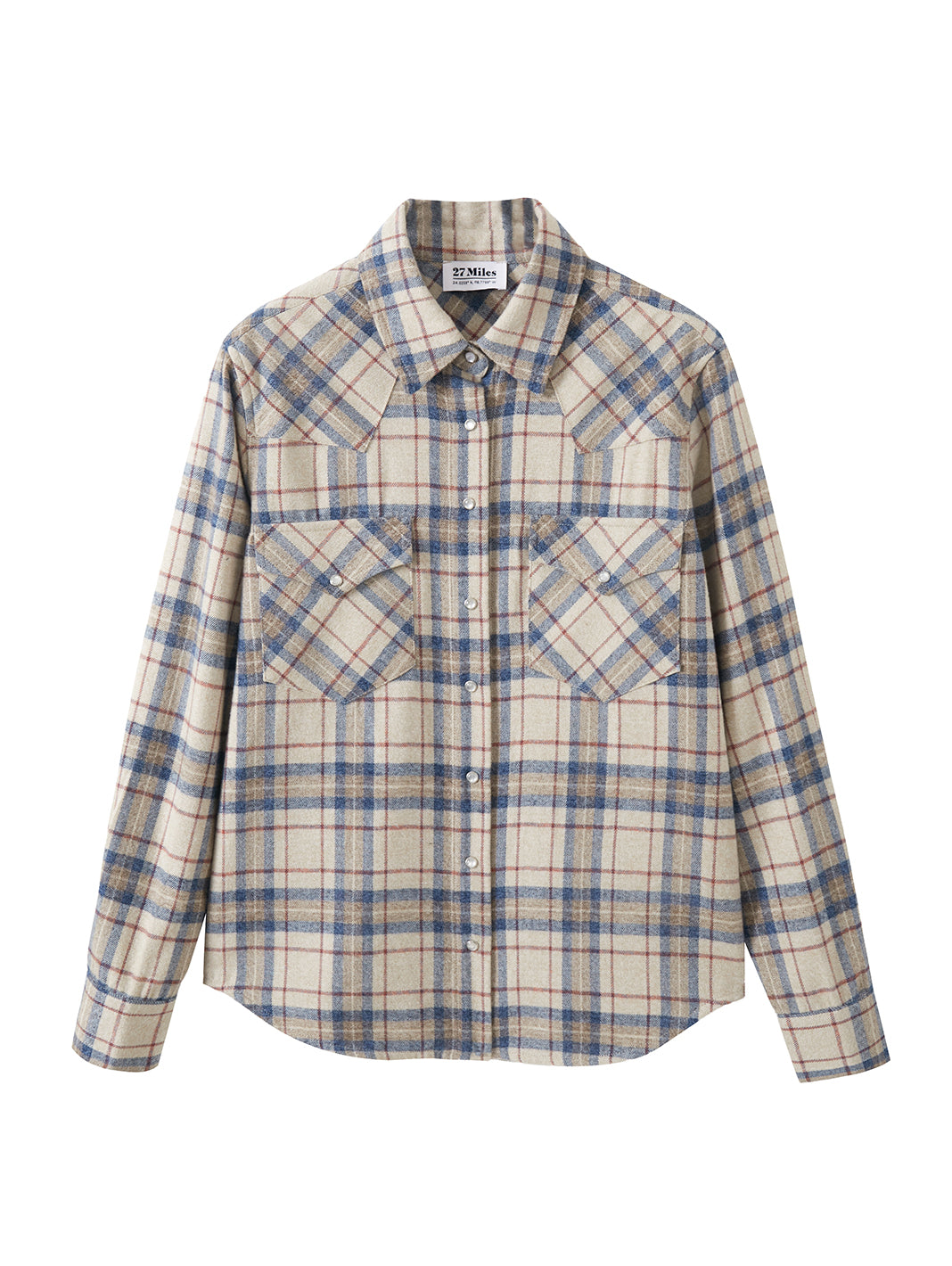 Selva Cotton Western Plaid Shirt